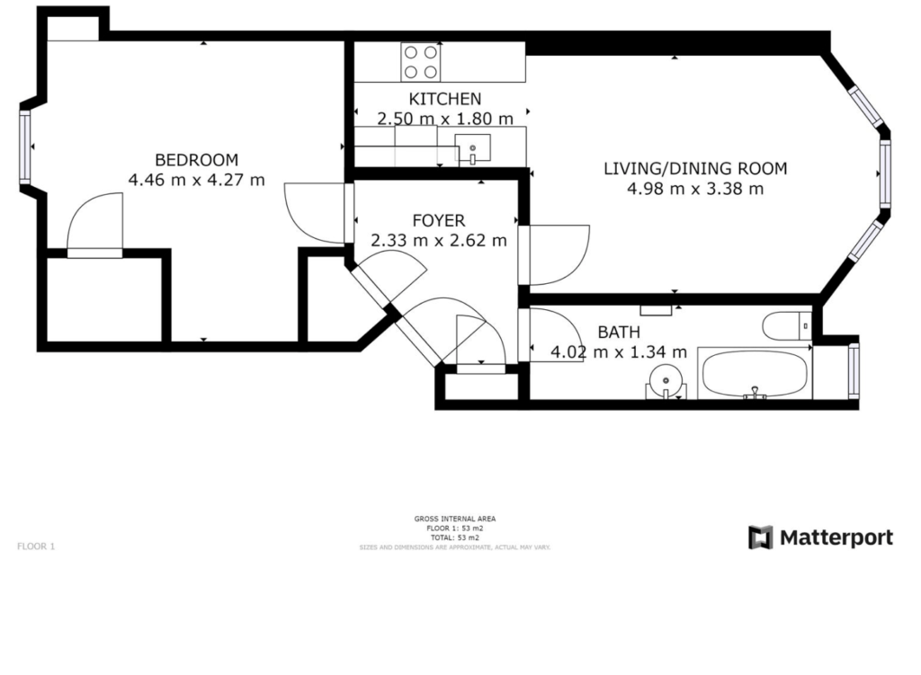 16, Aberdour Street, Glasgow floorplan