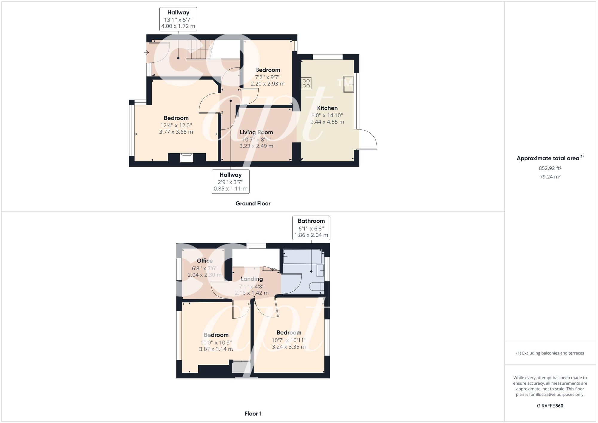 97 Bevendean Crescent, Brighton floorplan