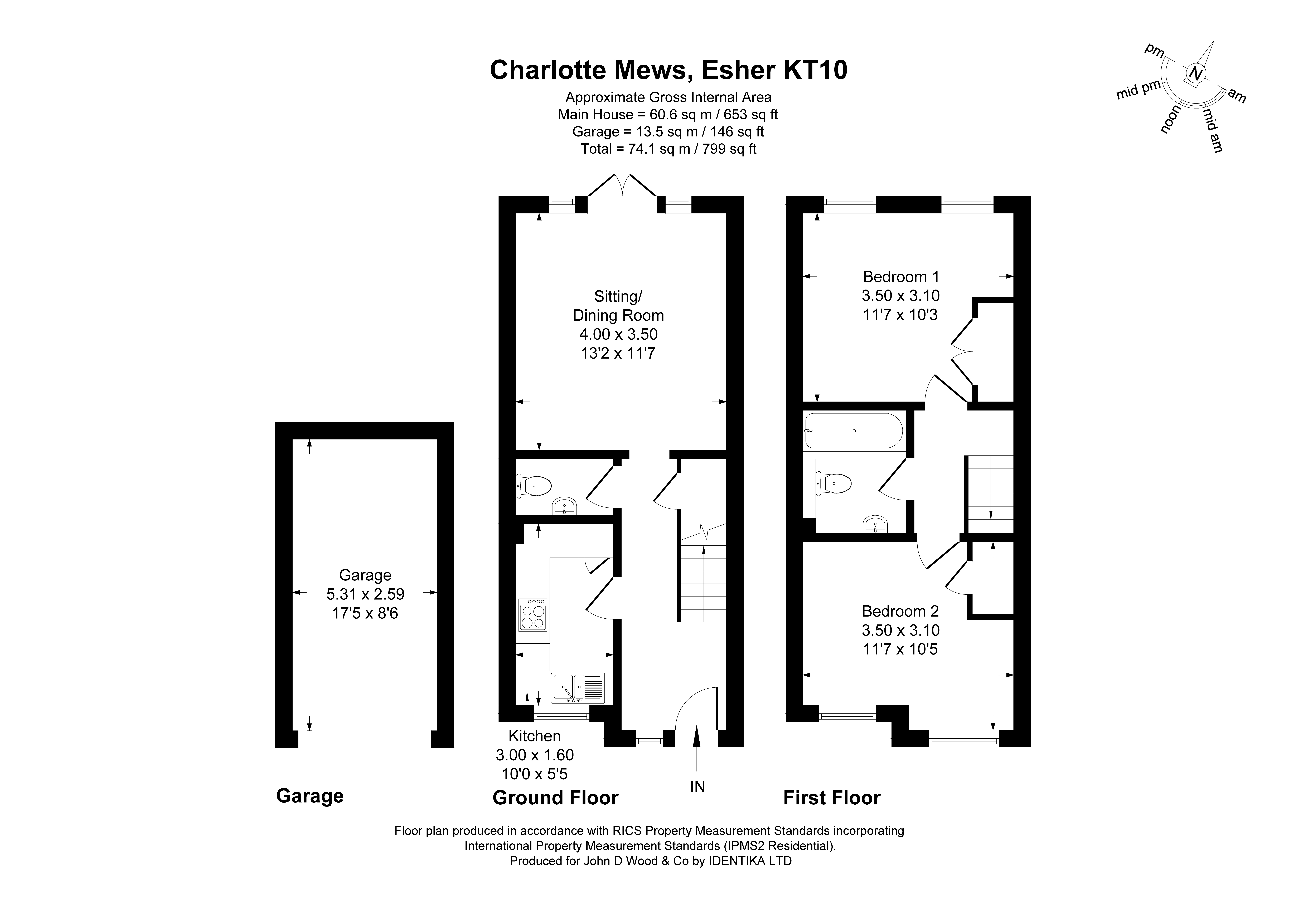 9, Charlotte Mews, Esher floorplan