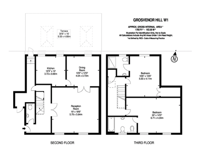 Grosvenor Hill, London floorplan