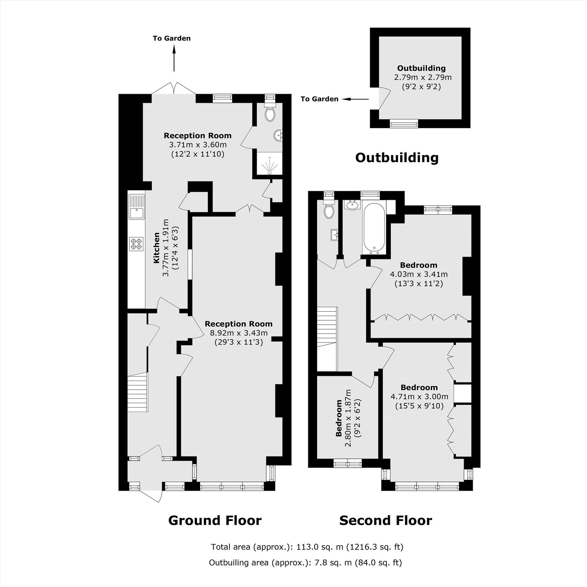 86, Bertram Road, London floorplan