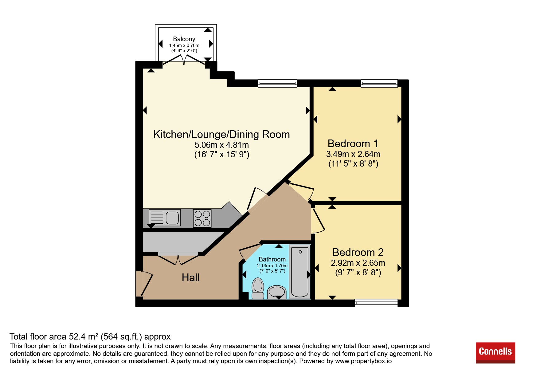 52, Ebdon Way, Torquay floorplan