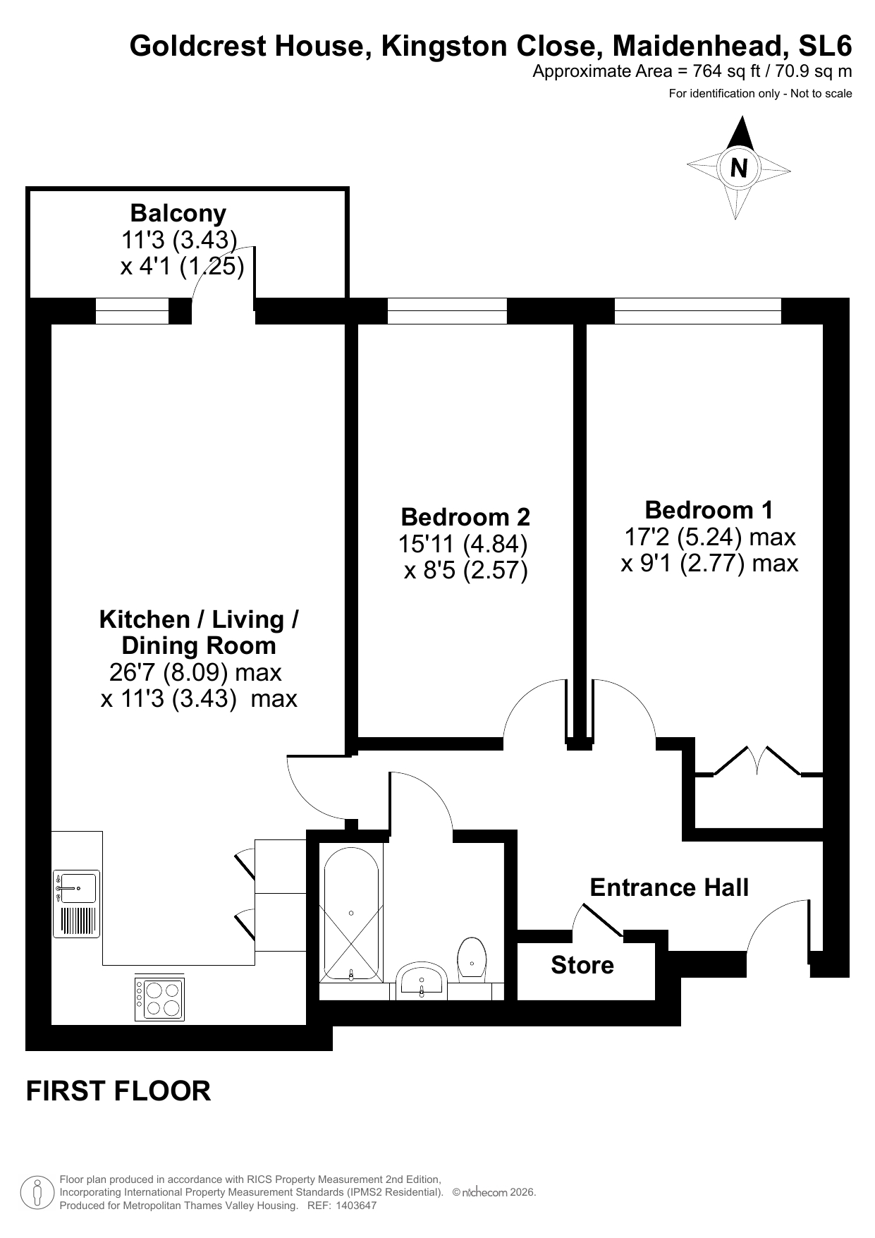 Goldcrest House Kingston Close, Maidenhead floorplan