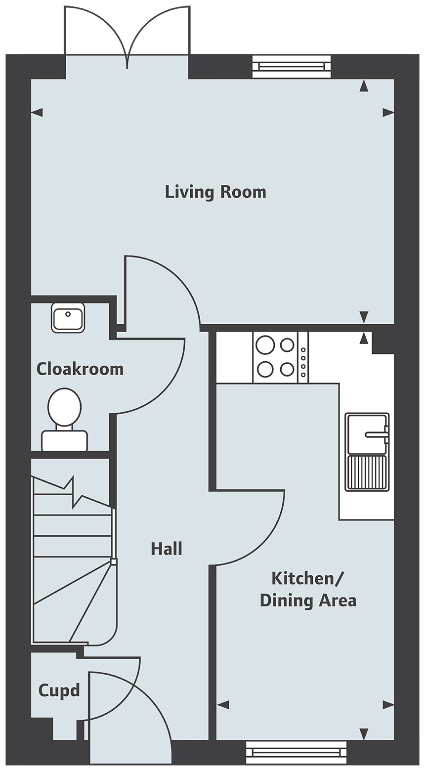 2 Bedrooms Terraced house for sale in 