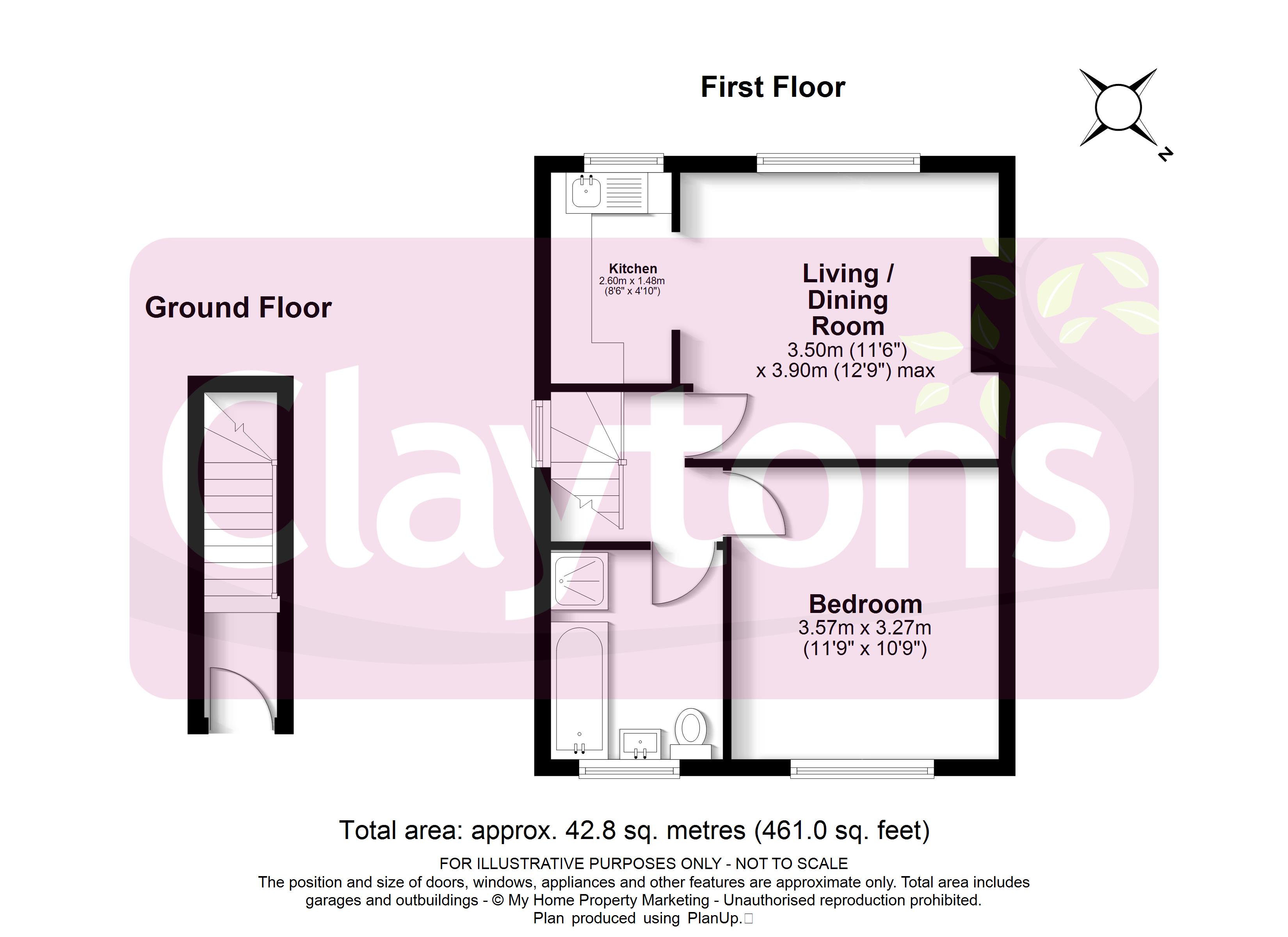 Flat 1 Cabrach House, First Avenue, Watford floorplan