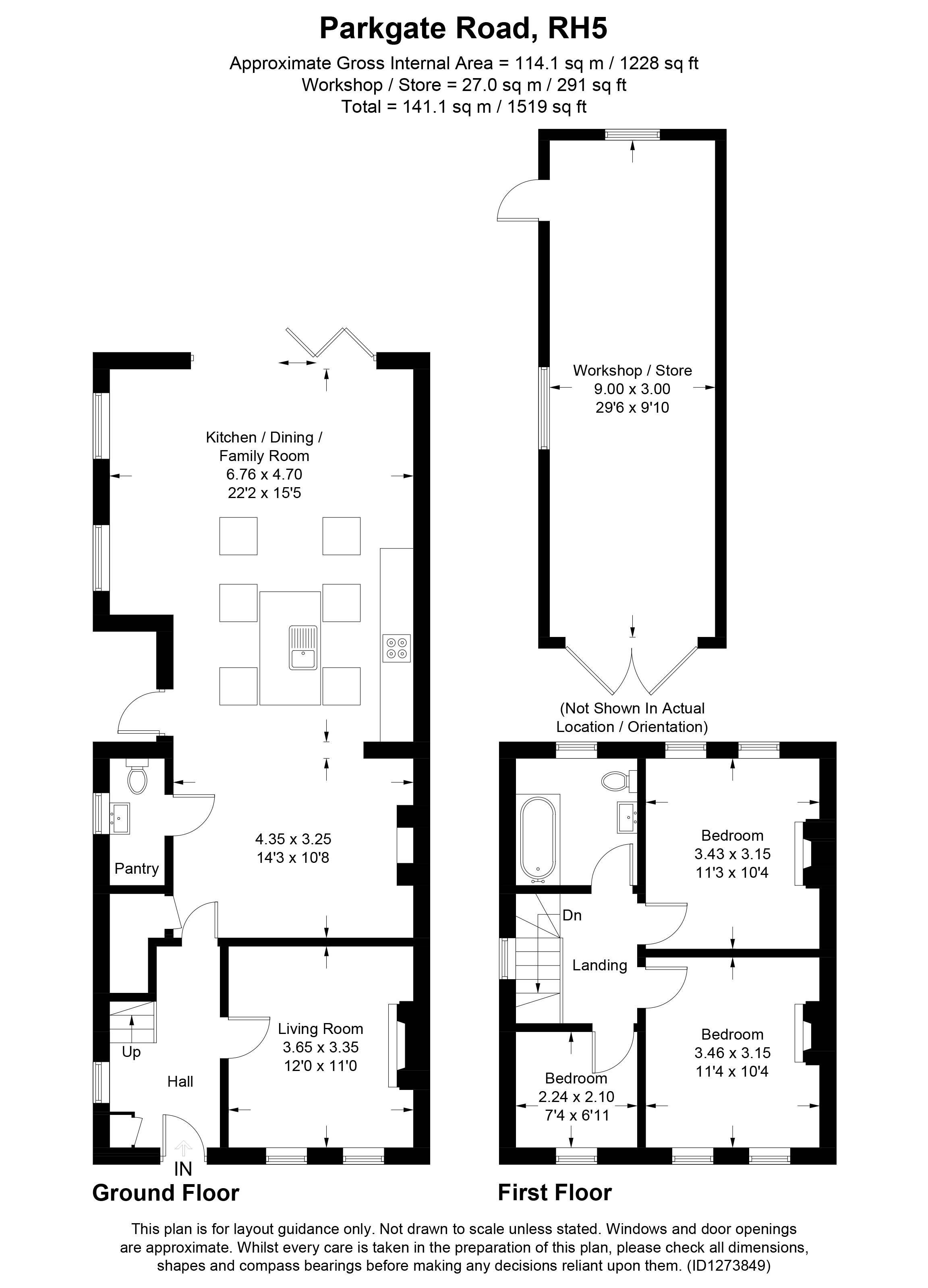 Downton, Parkgate Road, Dorking floorplan