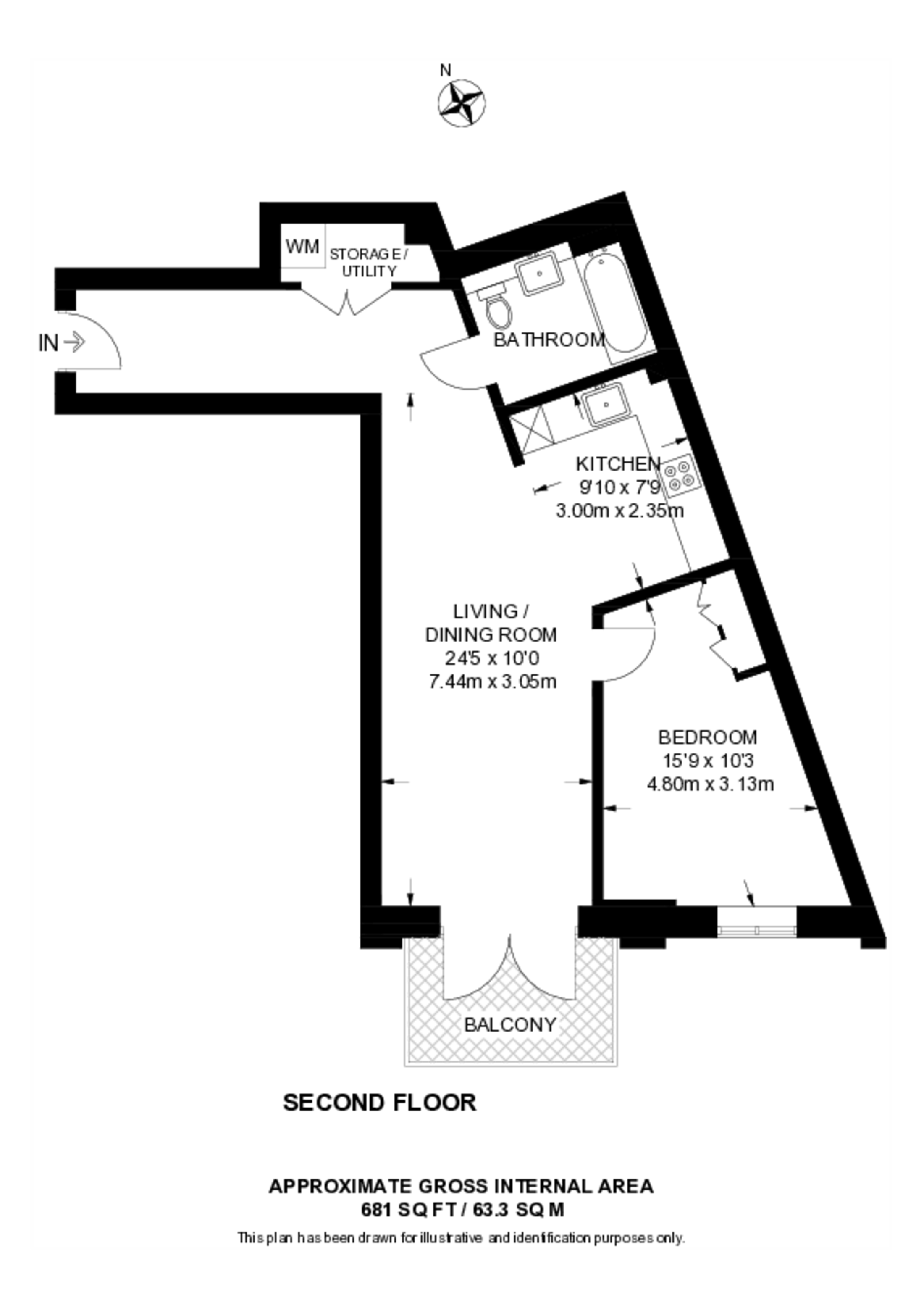 One Clapham, Battersea floorplan