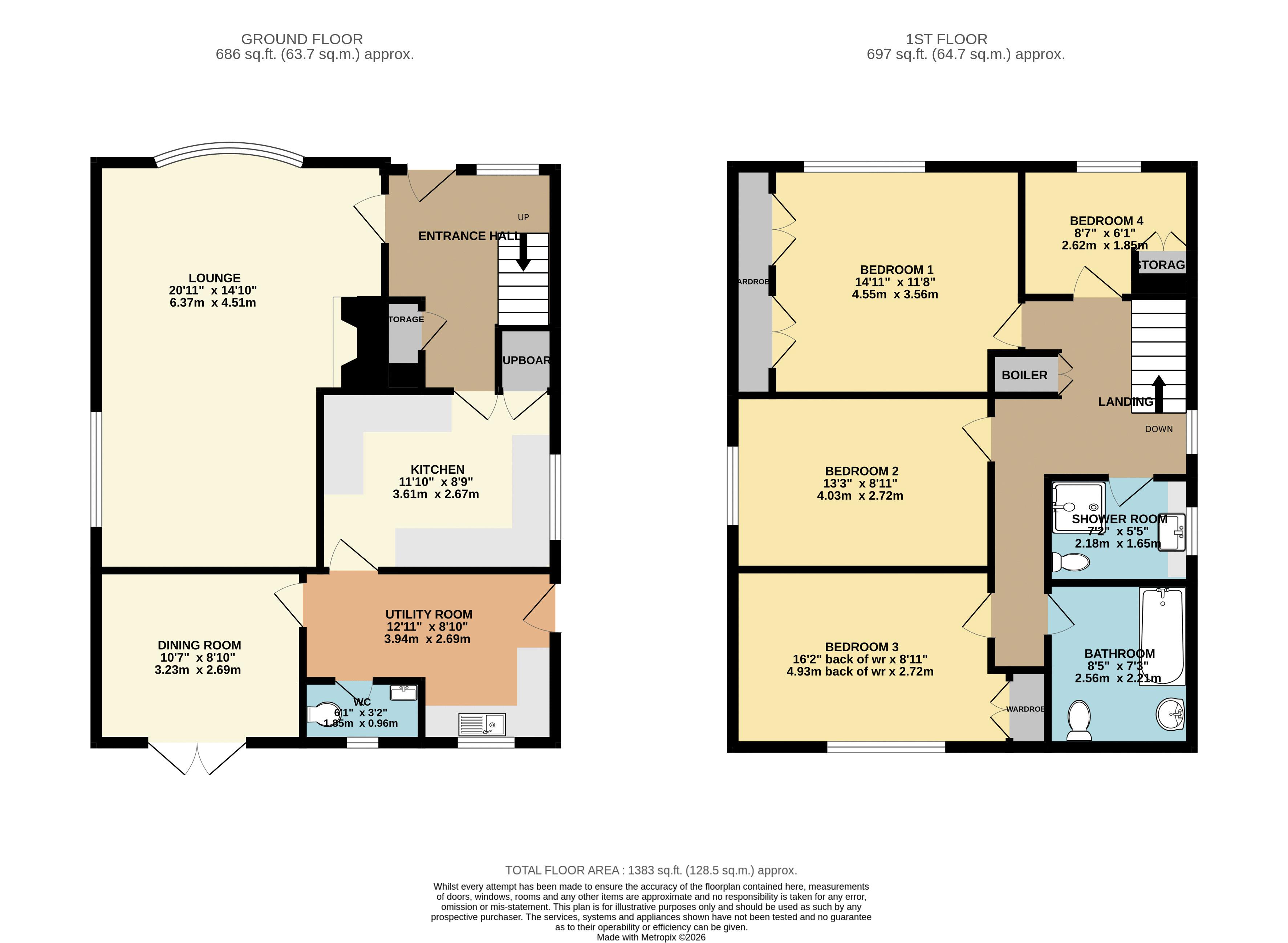 20, Fiskerton Road, Lincoln floorplan