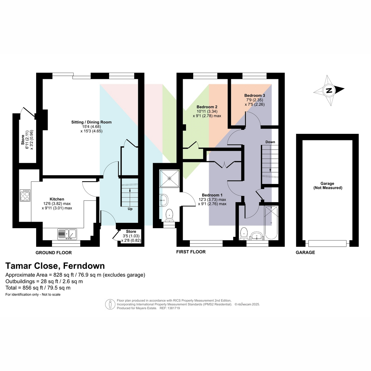 11, Tamar Close, Ferndown floorplan