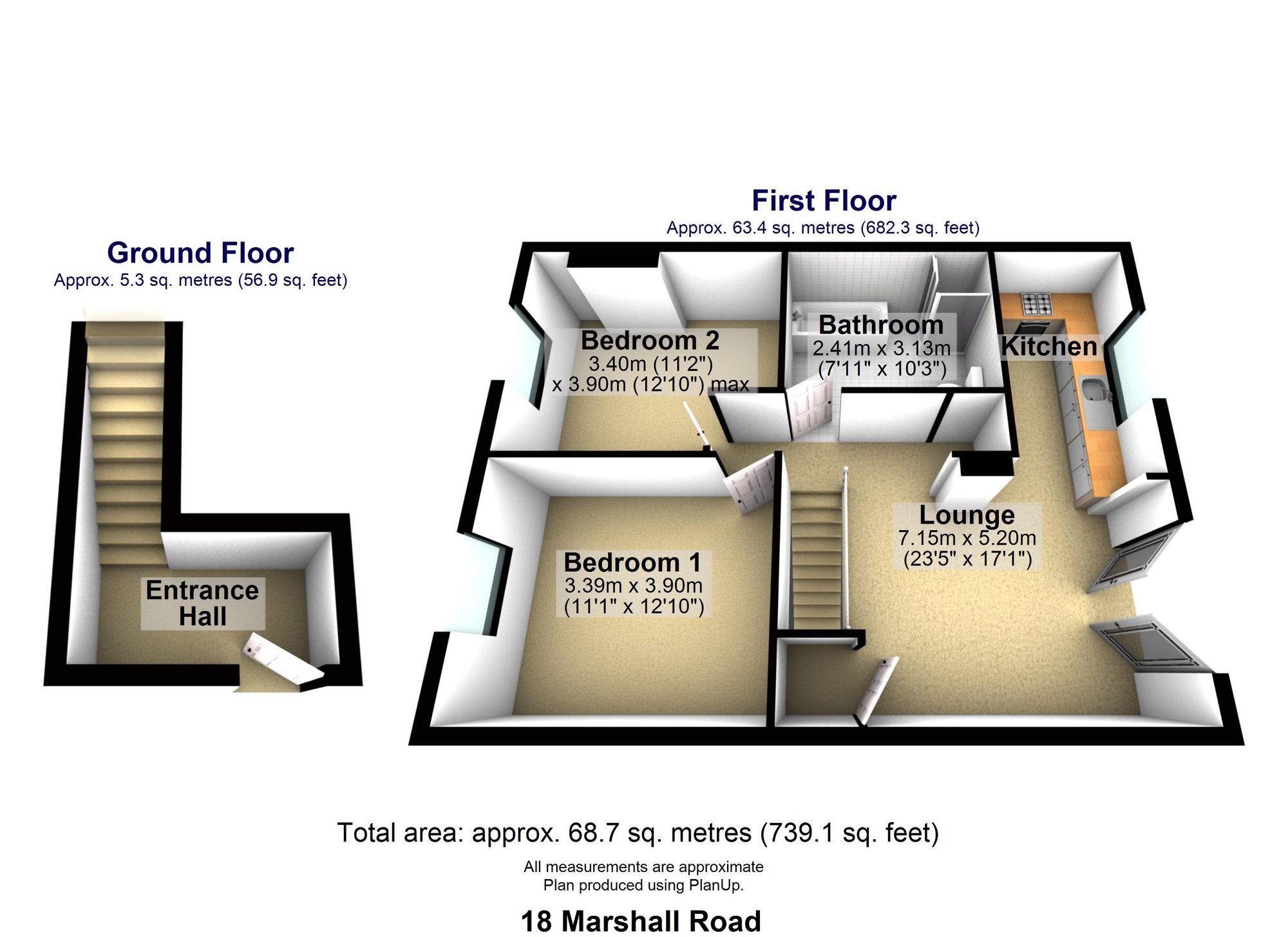 18 Marshall Road, Sheffield floorplan