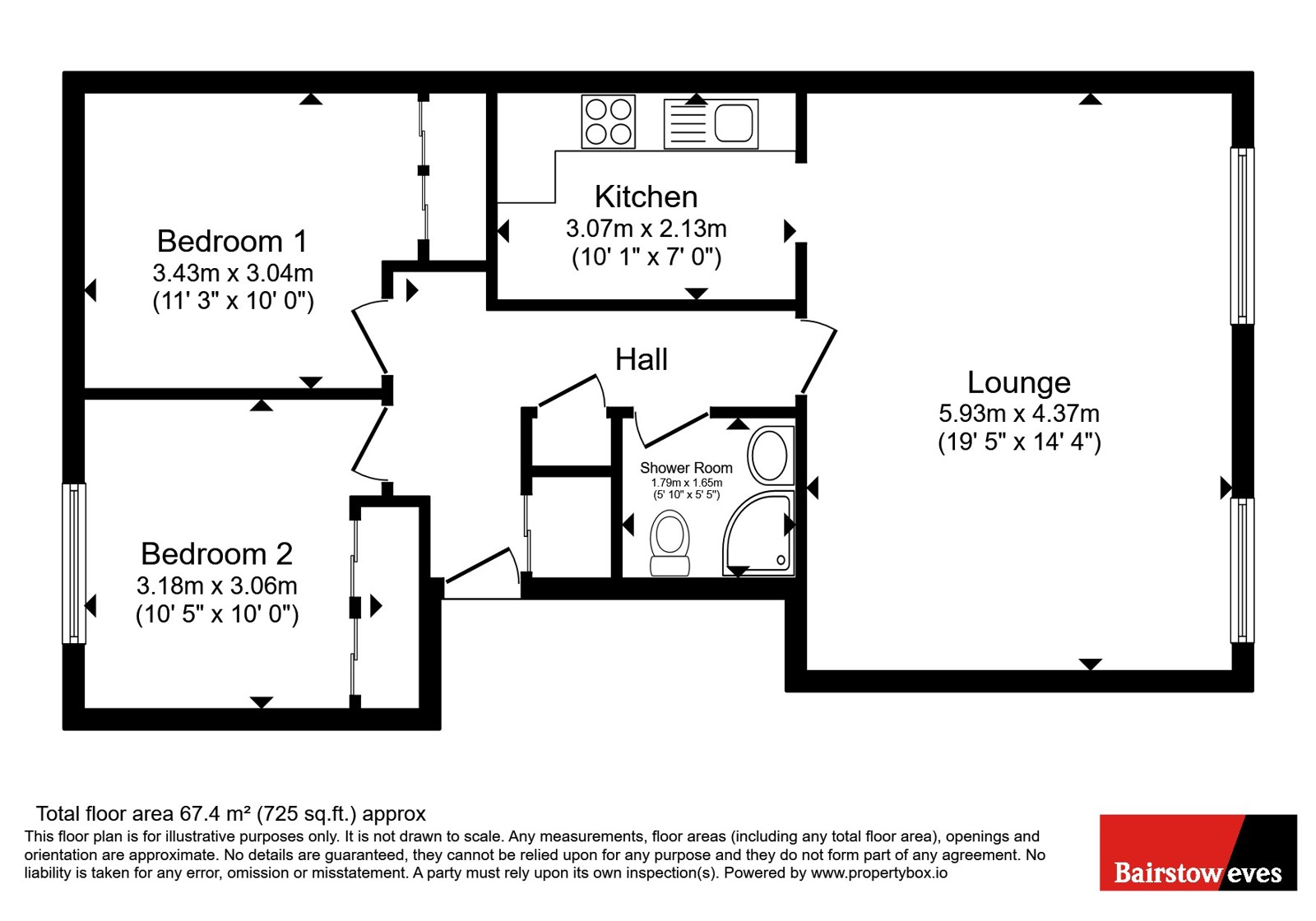 Flat 3,, Rosiers Court, Canterbury floorplan