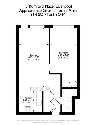 1 Bedrooms Flat to rent in 3 Rumford Place, Liverpool L3