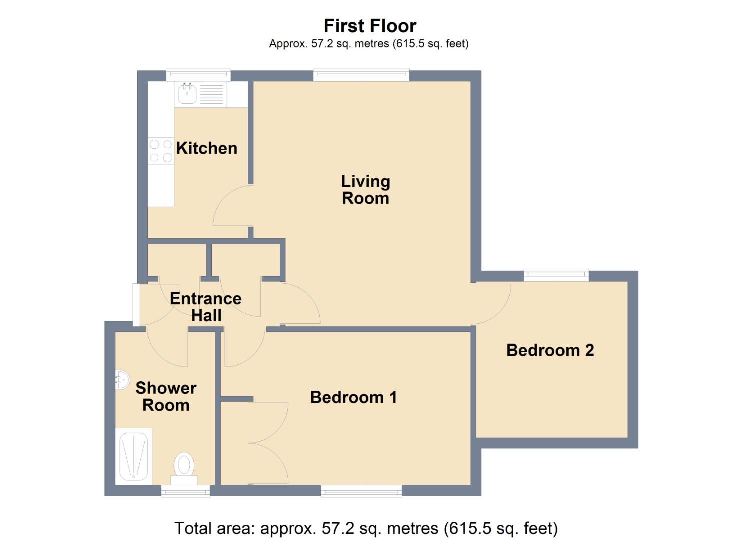23 St Pauls Court, St. Pauls Street, Tunbridge Wells floorplan