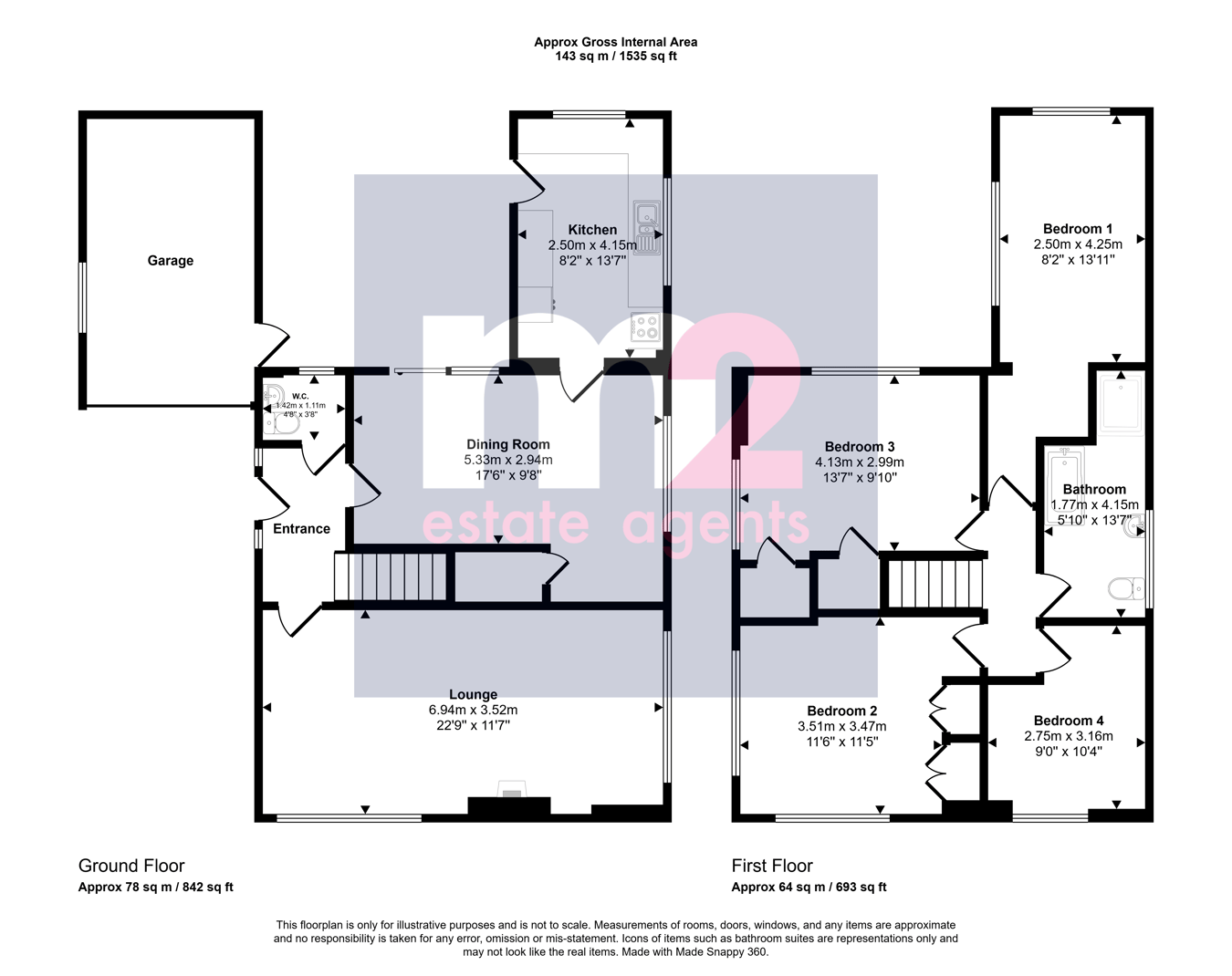 11, St Cybi Avenue, Usk floorplan