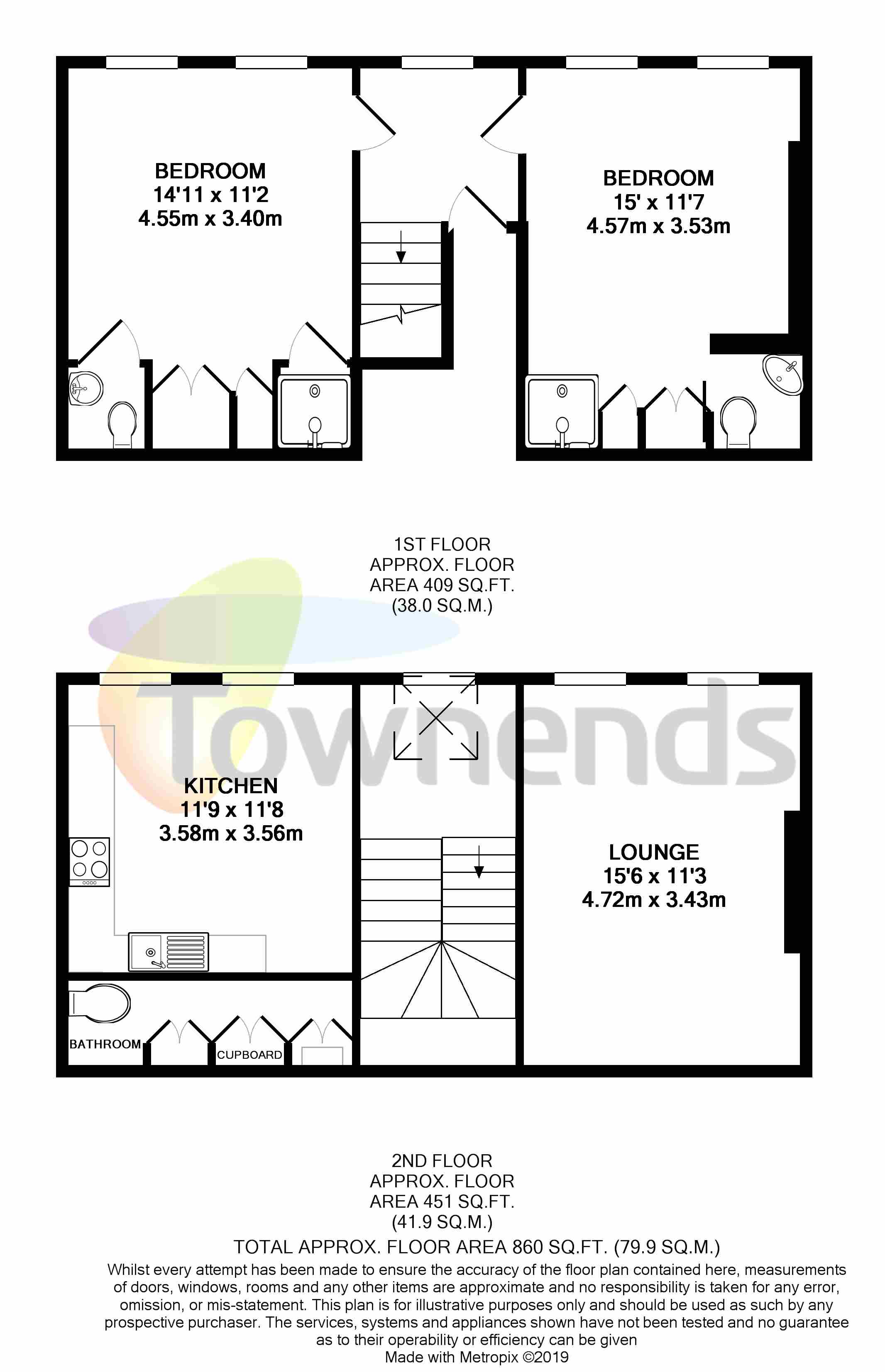 2 Bedrooms Flat to rent in Minford Gardens, Brook Green, London W14