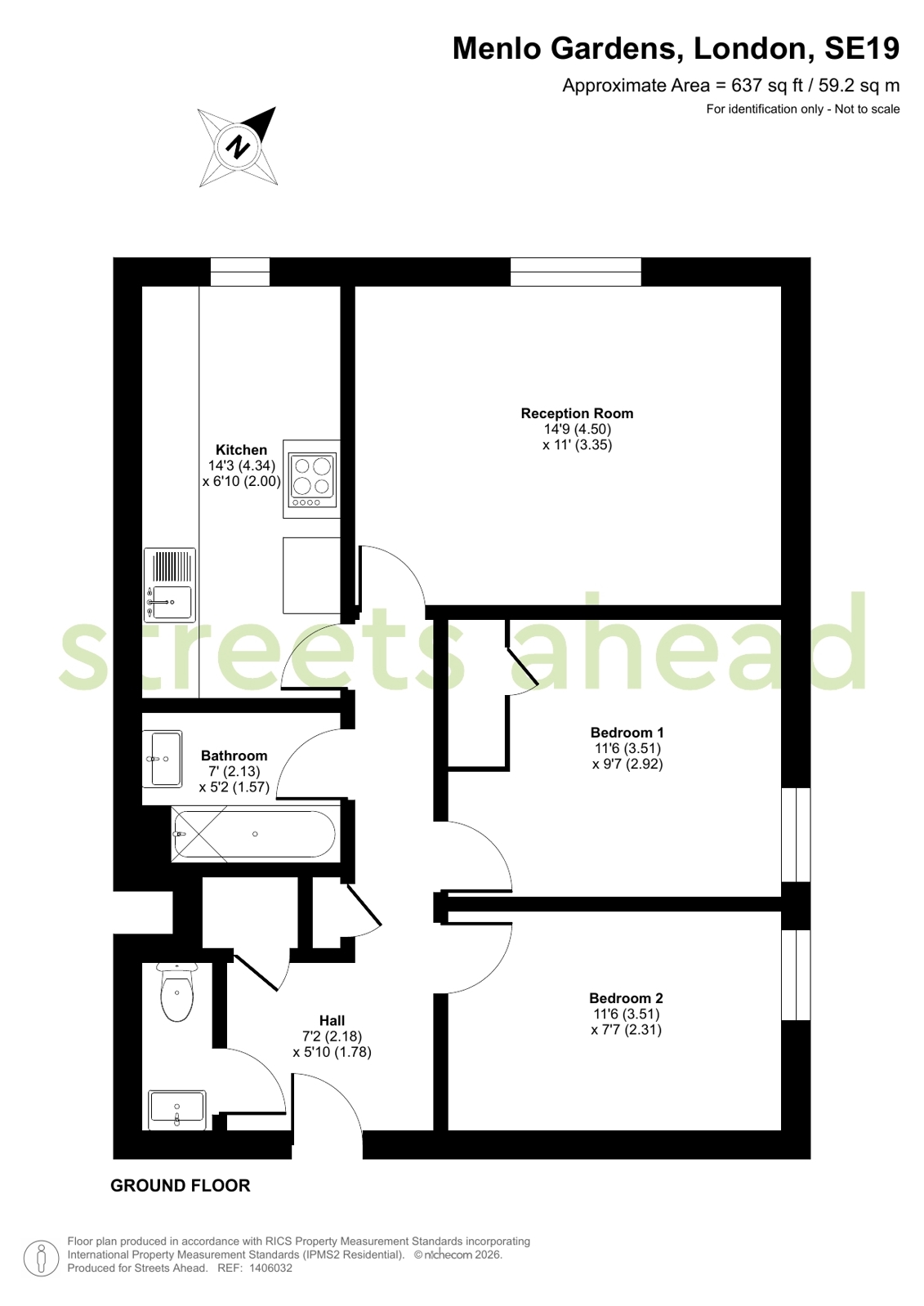 8, Menlo Gardens, London floorplan