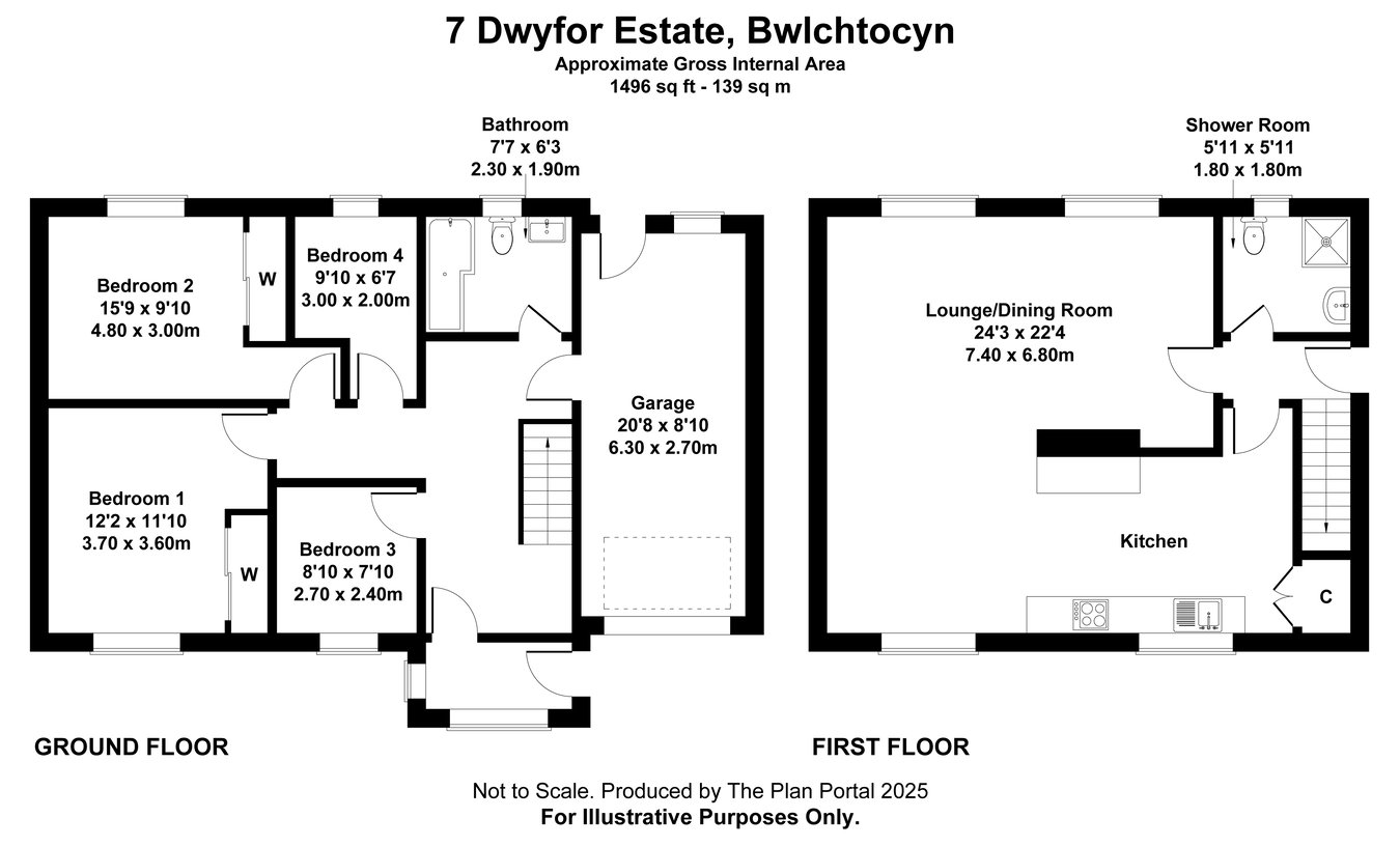 7, Dwyfor Estate, Pwllheli floorplan