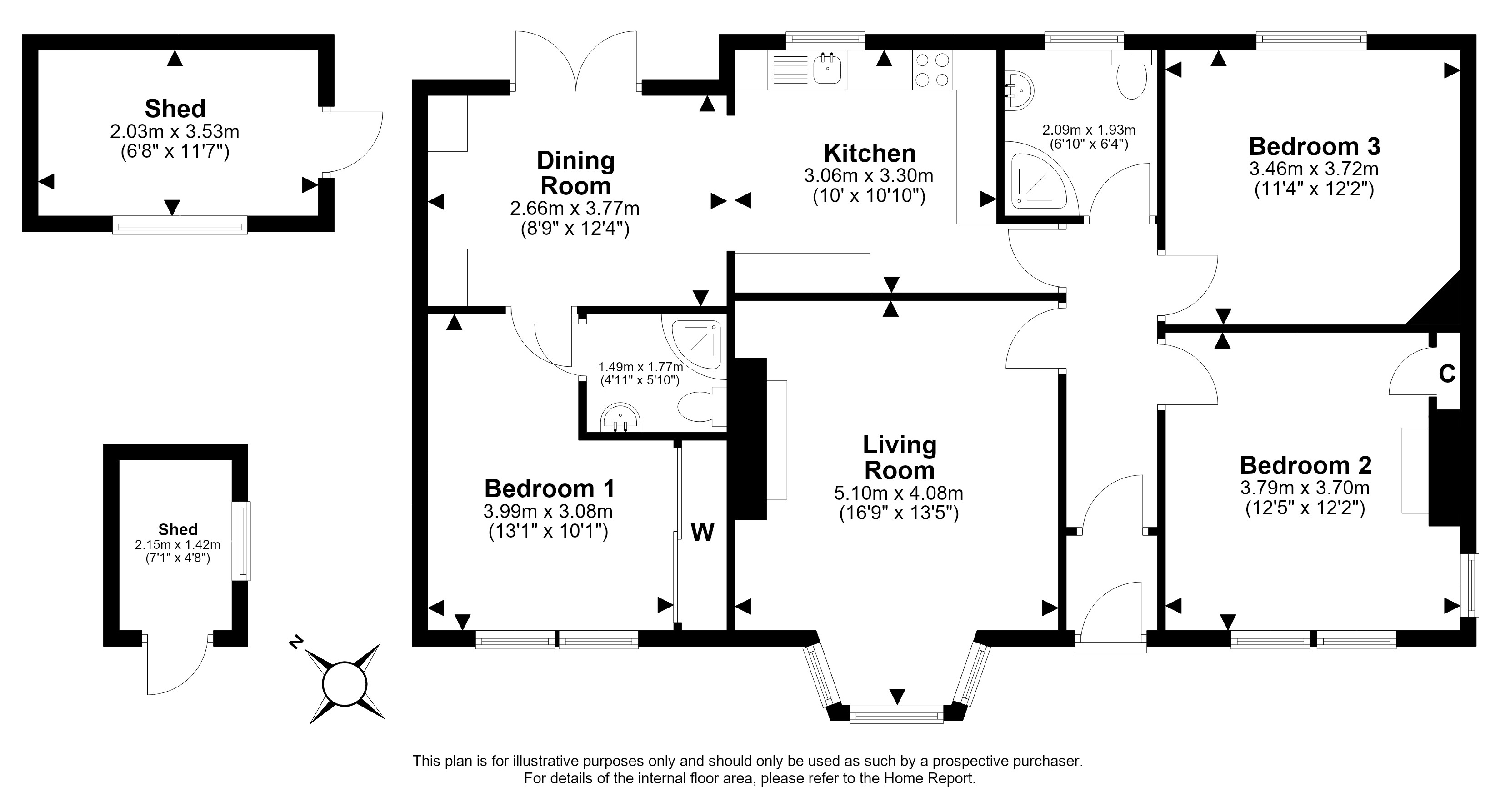 1, Pendreich Avenue, Bonnyrigg floorplan