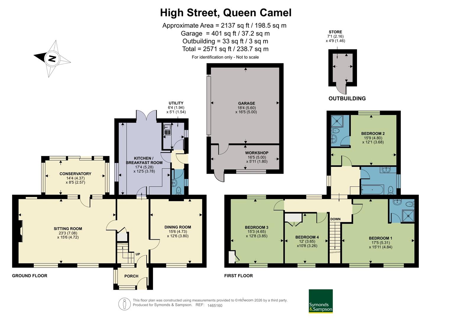 Peacock Cottage, High Street, Yeovil floorplan
