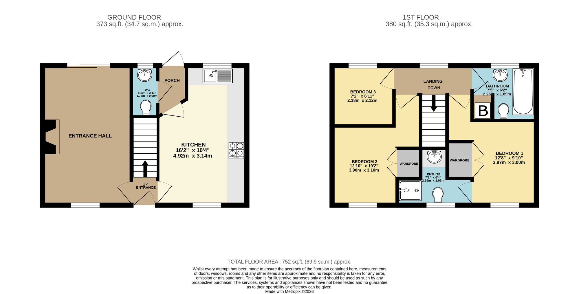 1 Longtown Grove, Newport floorplan