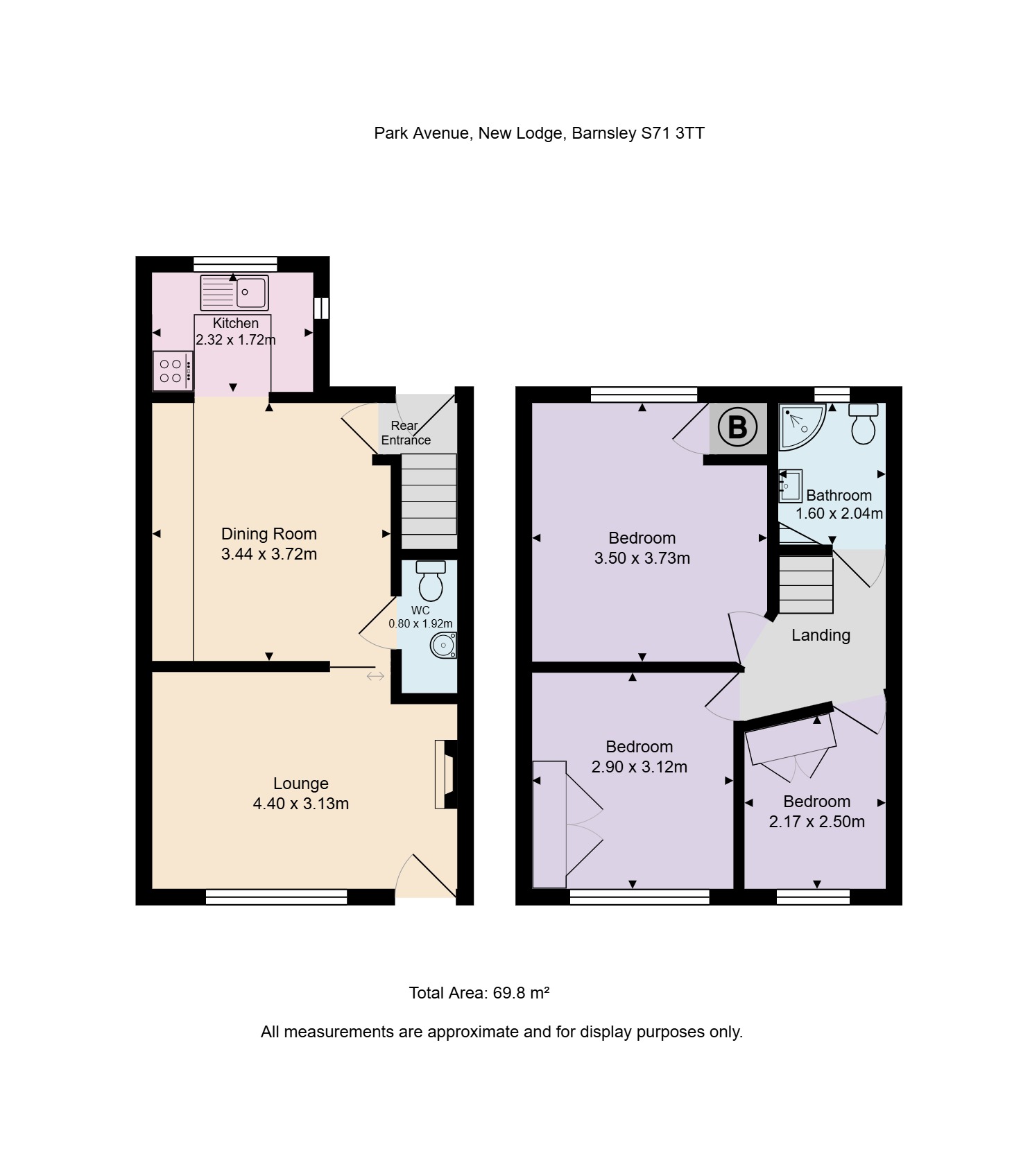 40, Park Avenue New Lodge, BARNSLEY floorplan