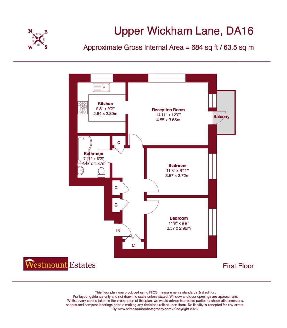 22 Patricia Court, Upper Wickham Lane, Welling floorplan