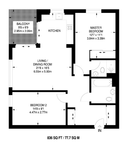 2 Bedrooms Flat to rent in Heygate Street, London SE17,