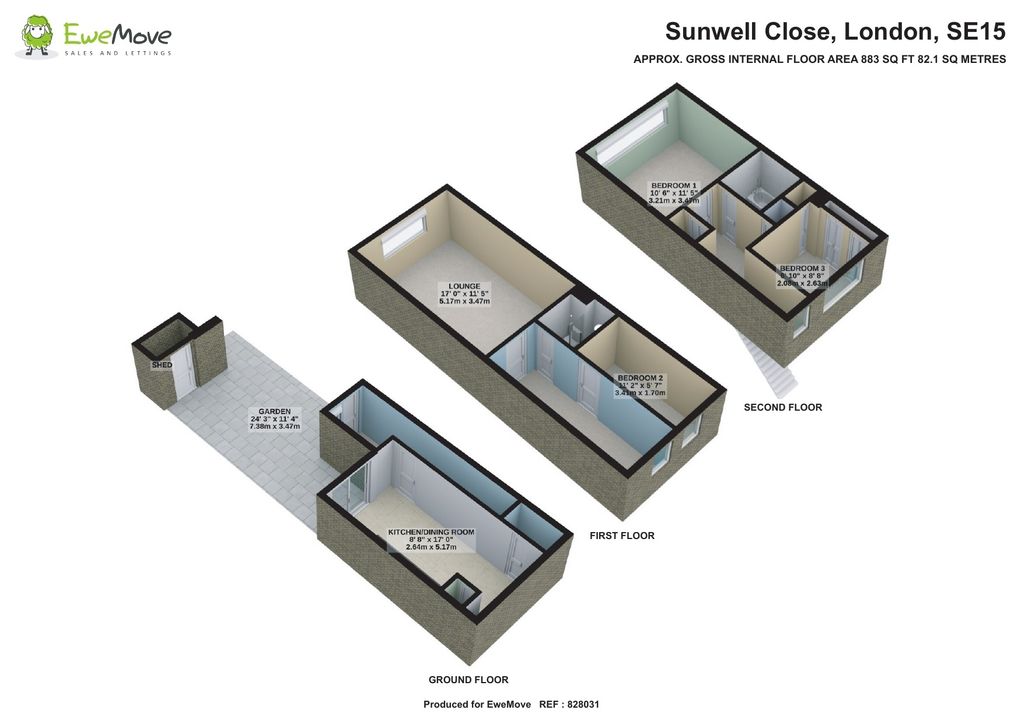 Sunwell Close, London SE15, 3 bedroom terraced house for sale