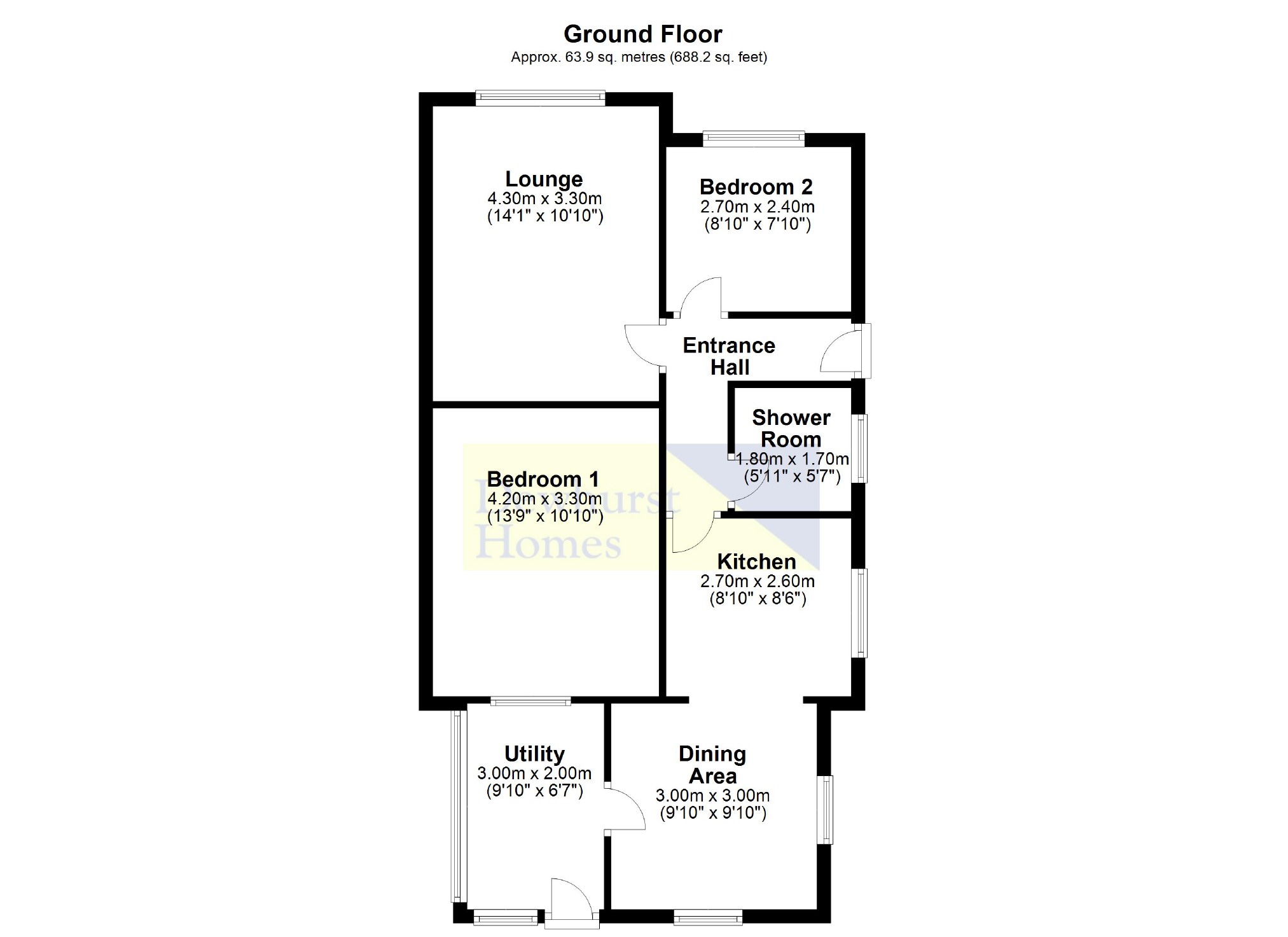 2 Bedrooms Semi-detached bungalow for sale in Newlands Avenue, Penwortham, Preston PR1