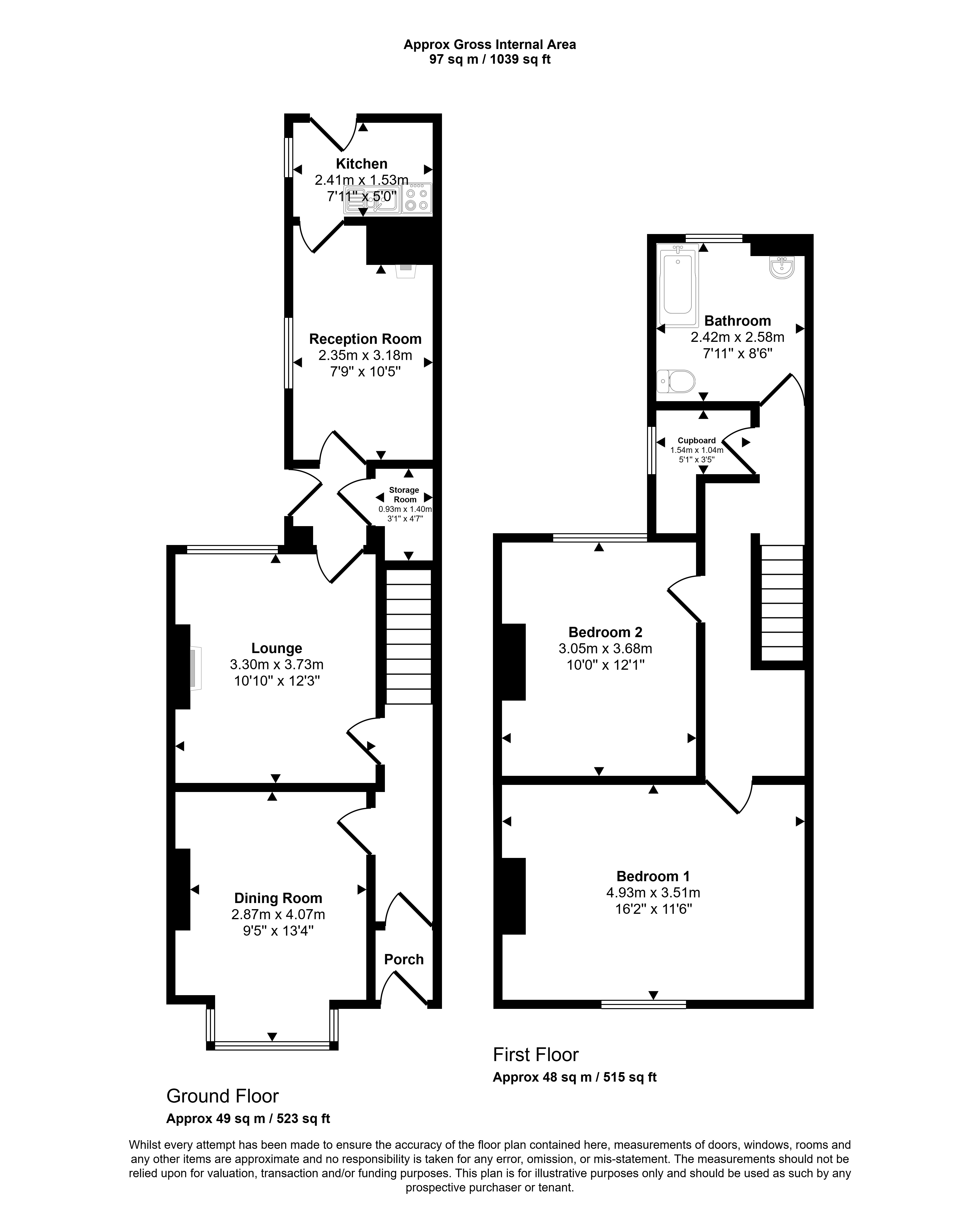 17, Havelock Road, Birmingham floorplan