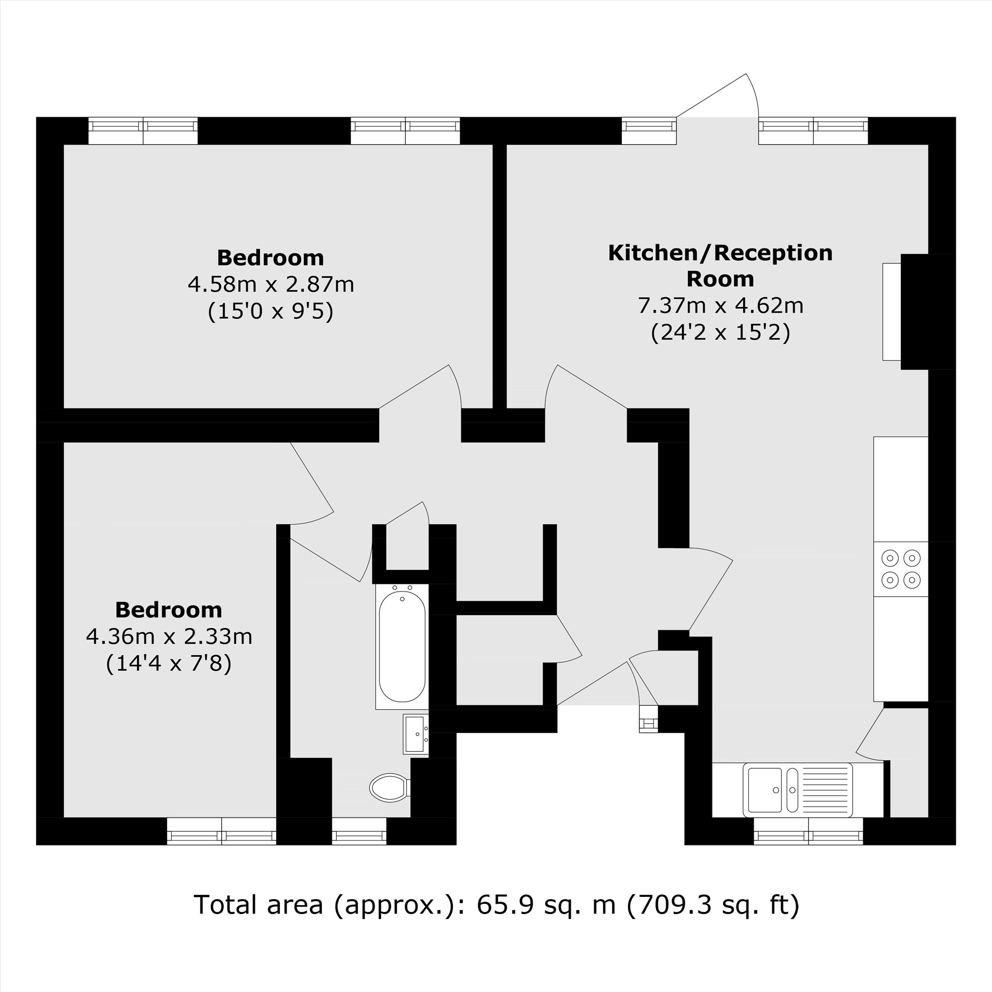 6, Sydmons Court, London floorplan