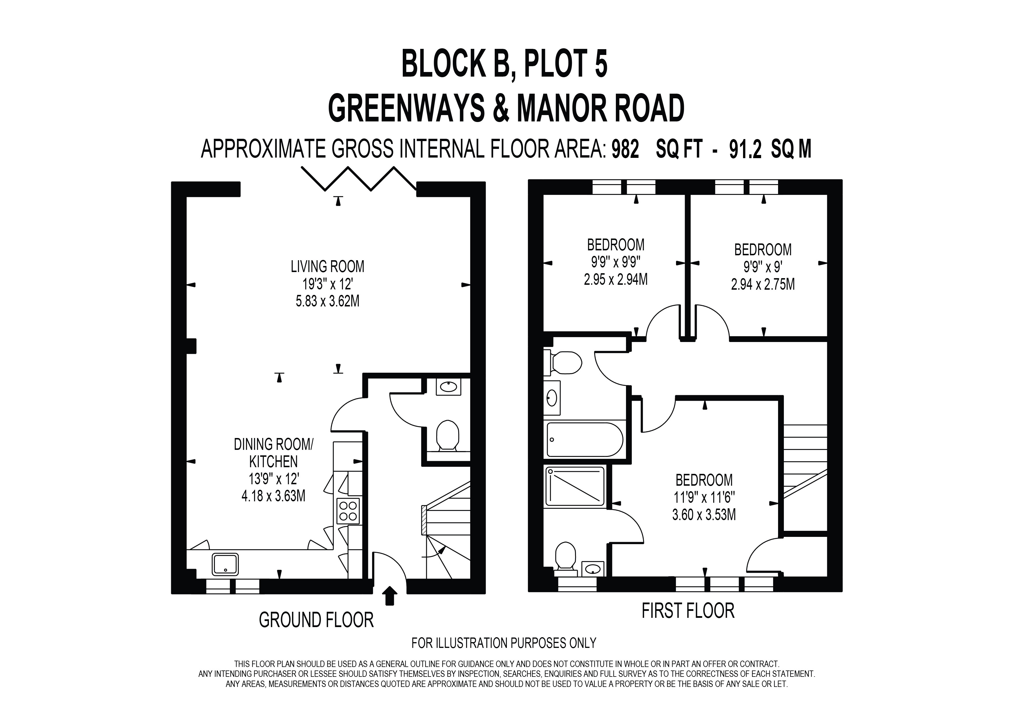 Plot 5, 4, Manor Road South, Surrey floorplan