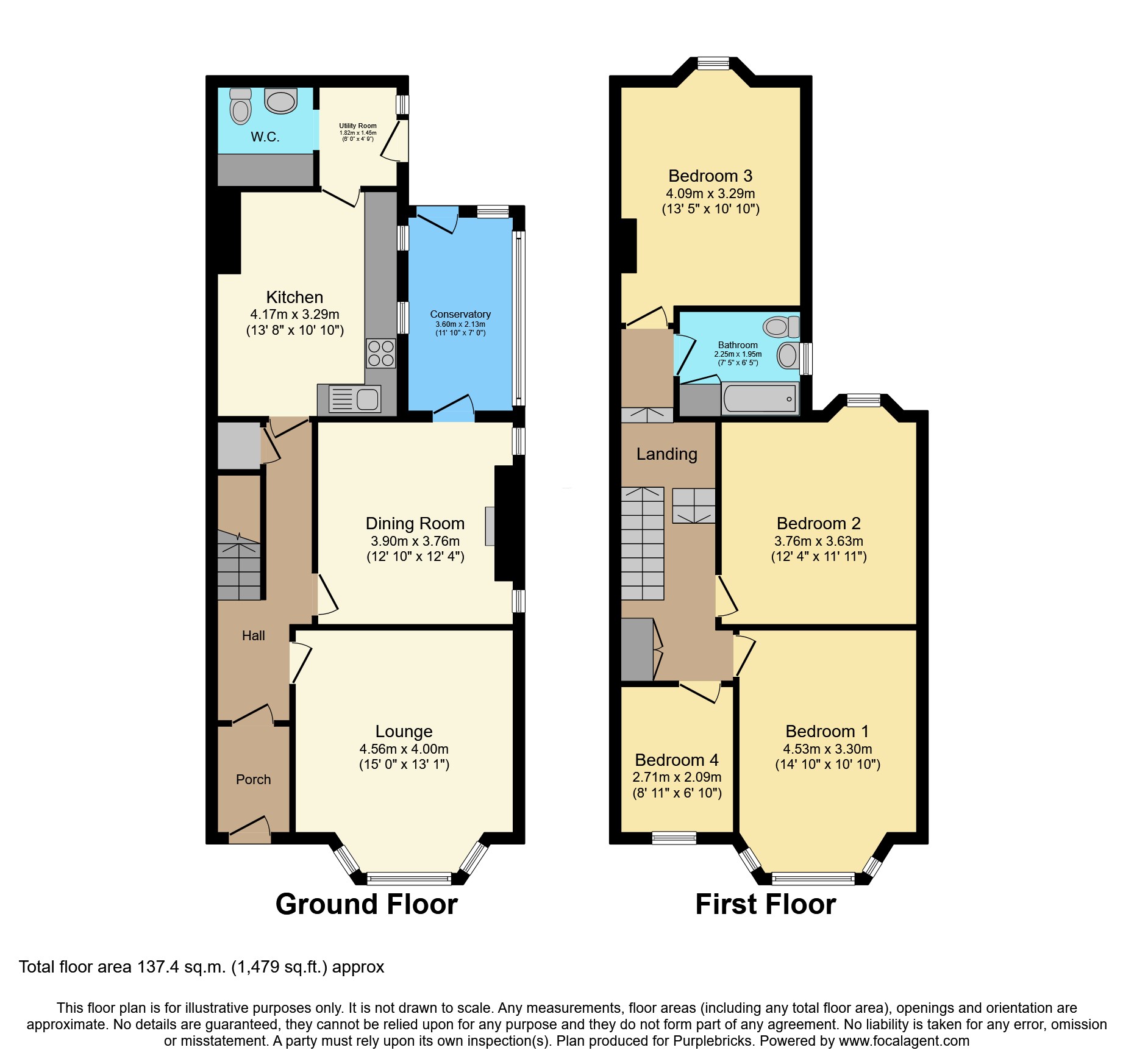 2, Kings Avenue, St. Austell floorplan