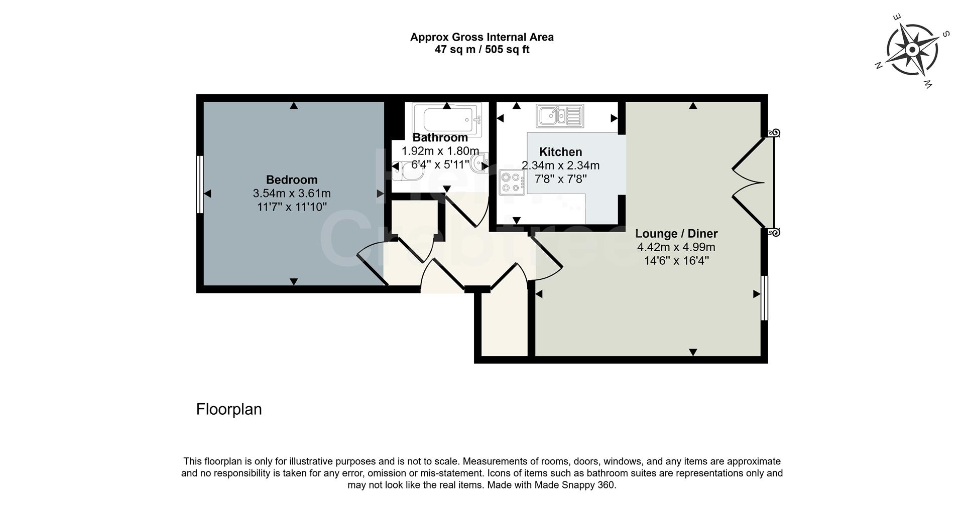 Clive Road, Cardiff floorplan