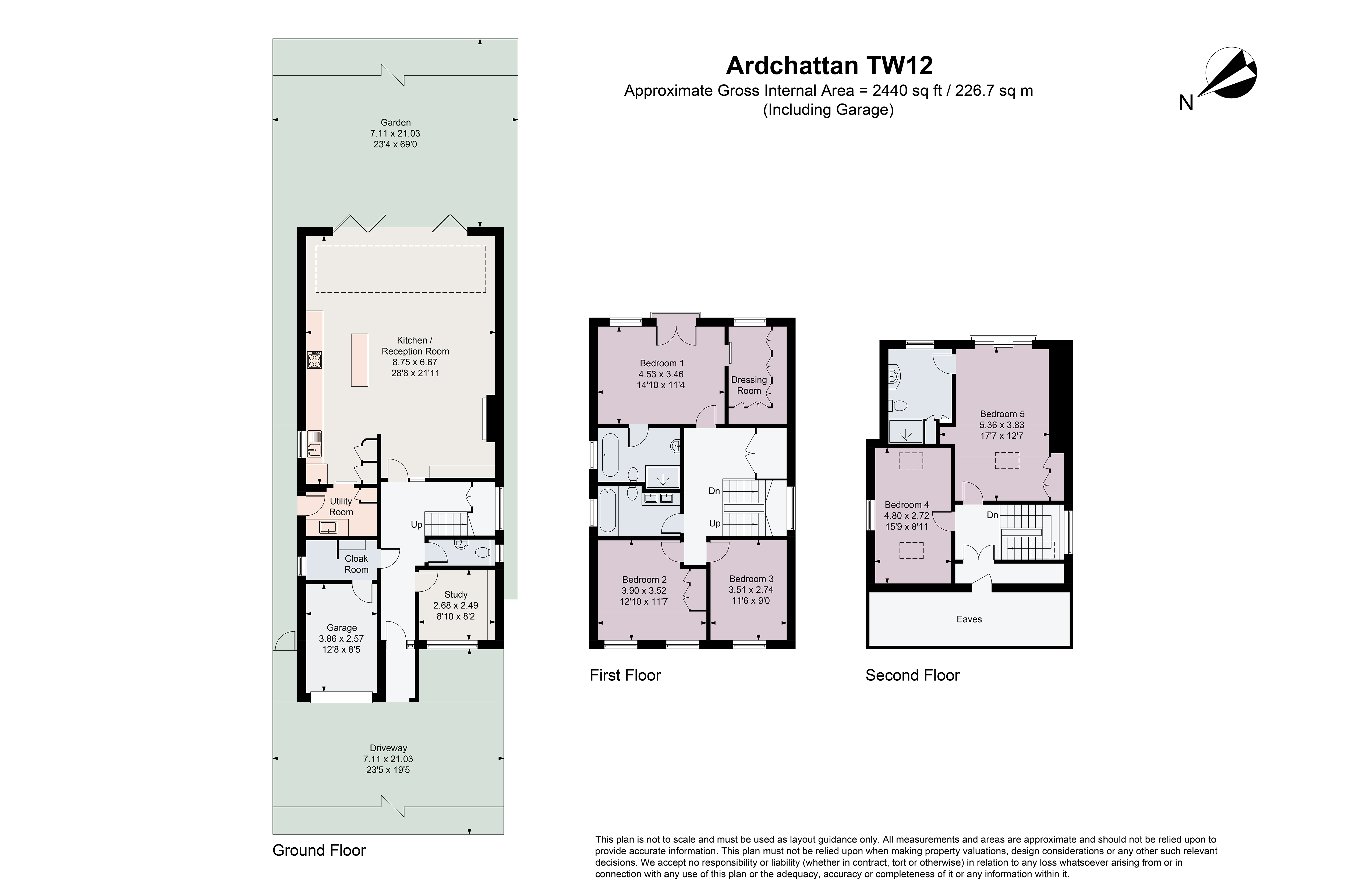 Ardchattan,, Old Farm Road, Hampton floorplan