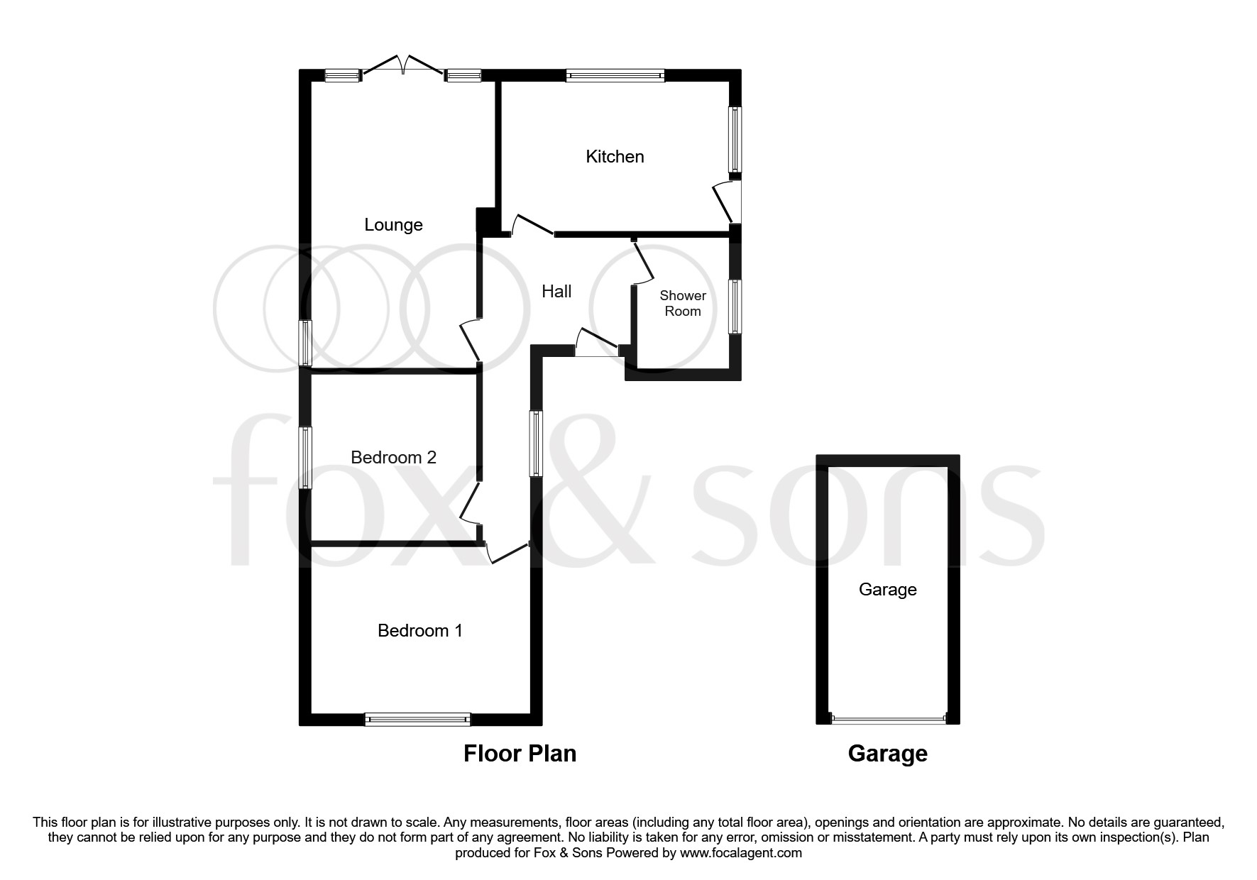 Wellington Road, Newhaven BN9, 2 bedroom detached bungalow for sale