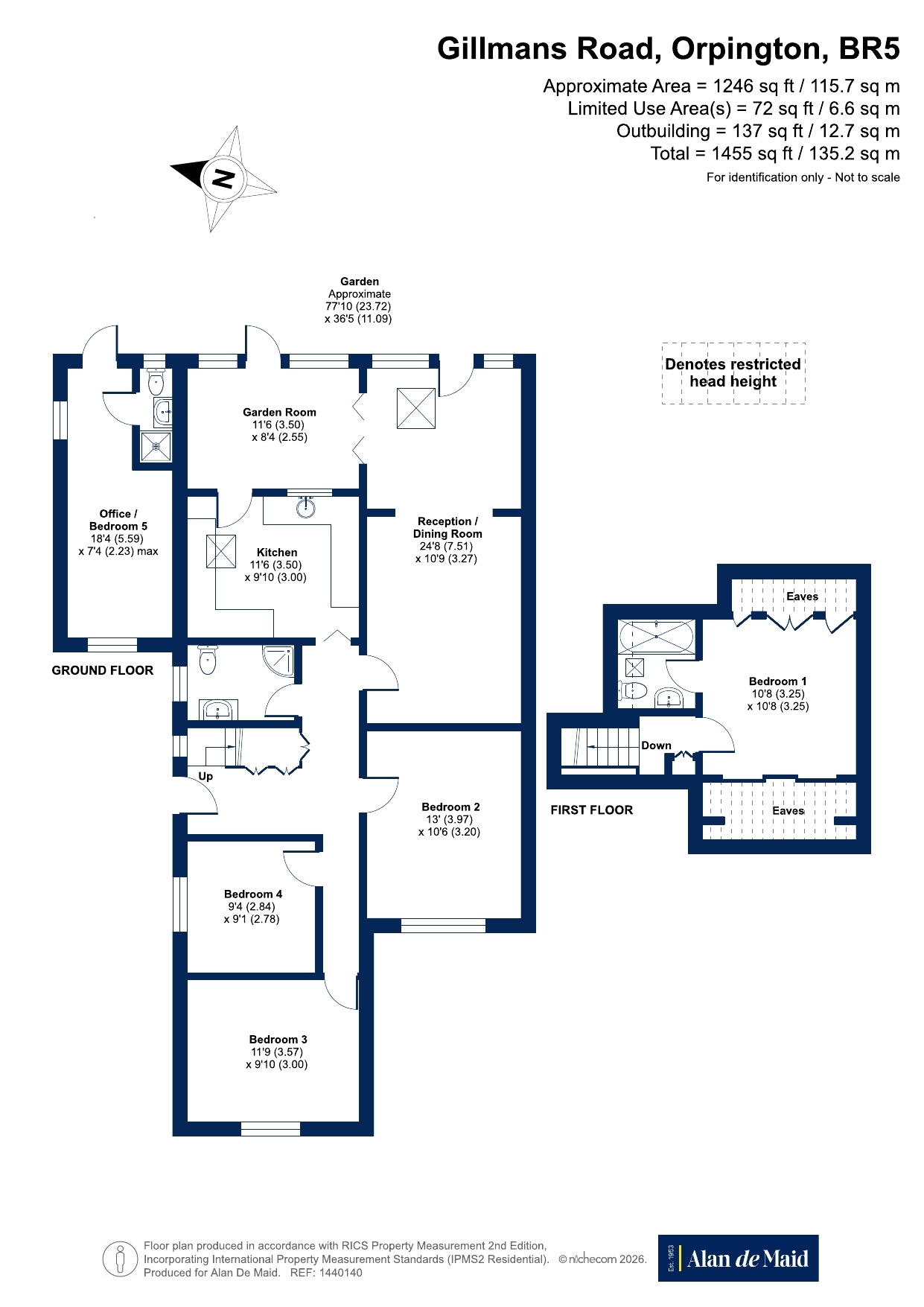 85, Gillmans Road, Orpington floorplan