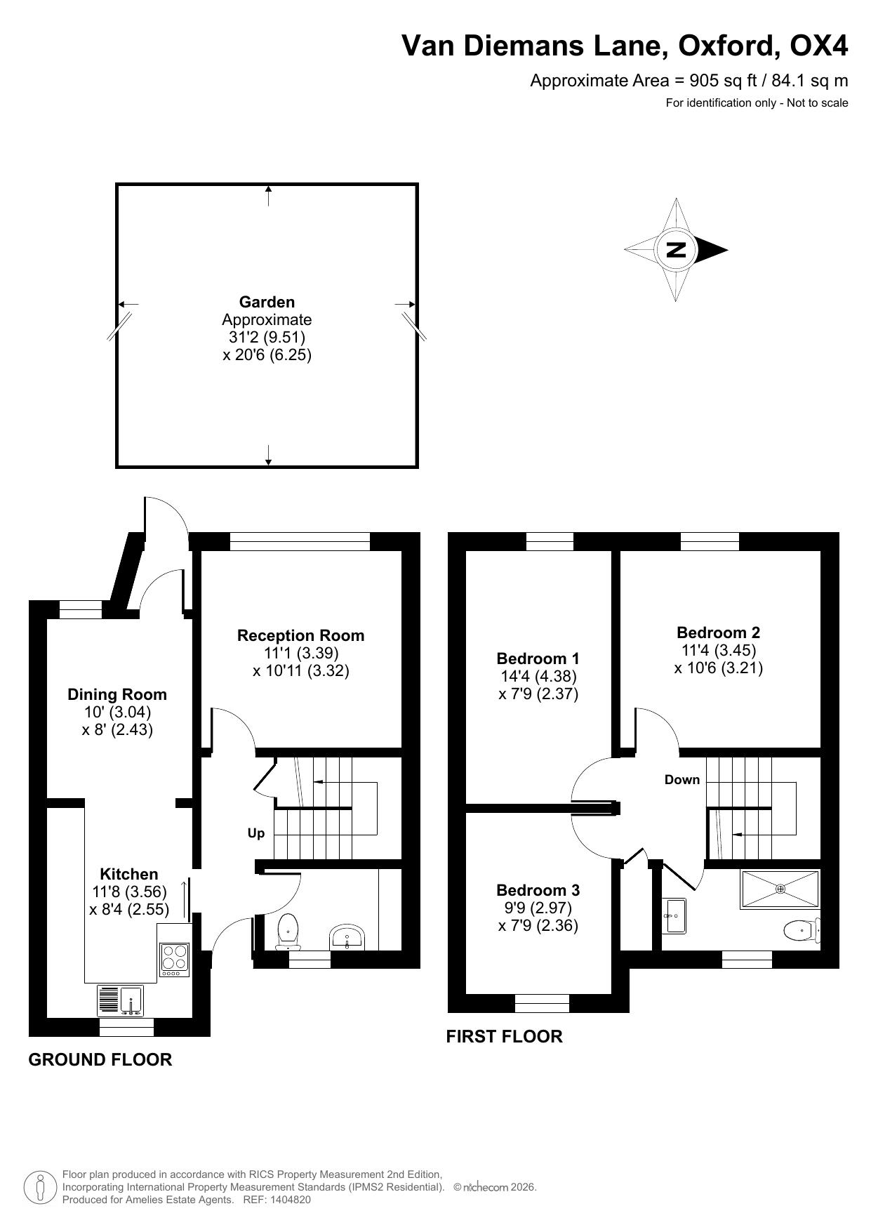 67, Van Diemans Lane, Oxford floorplan