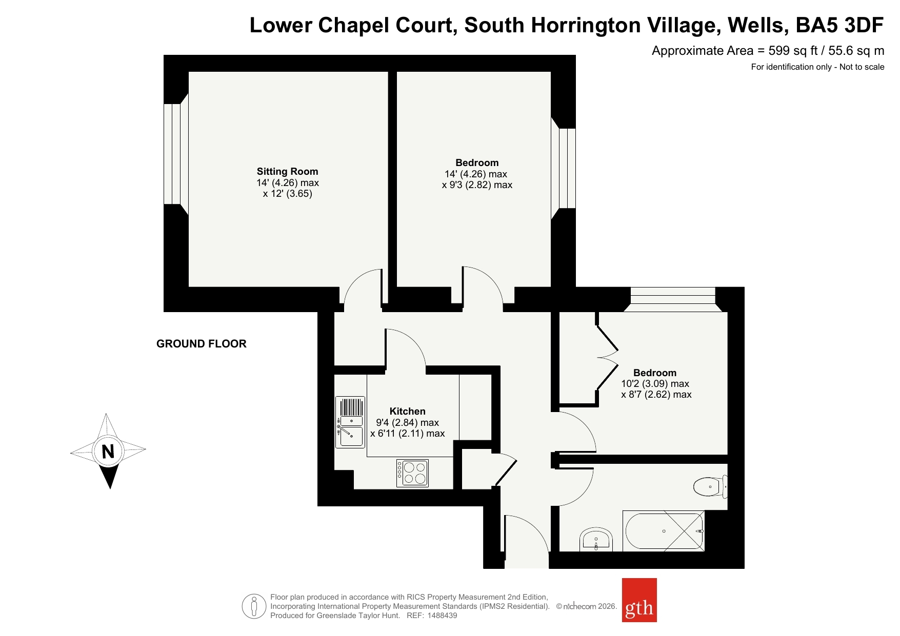 34, Lower Chapel Court, Wells floorplan