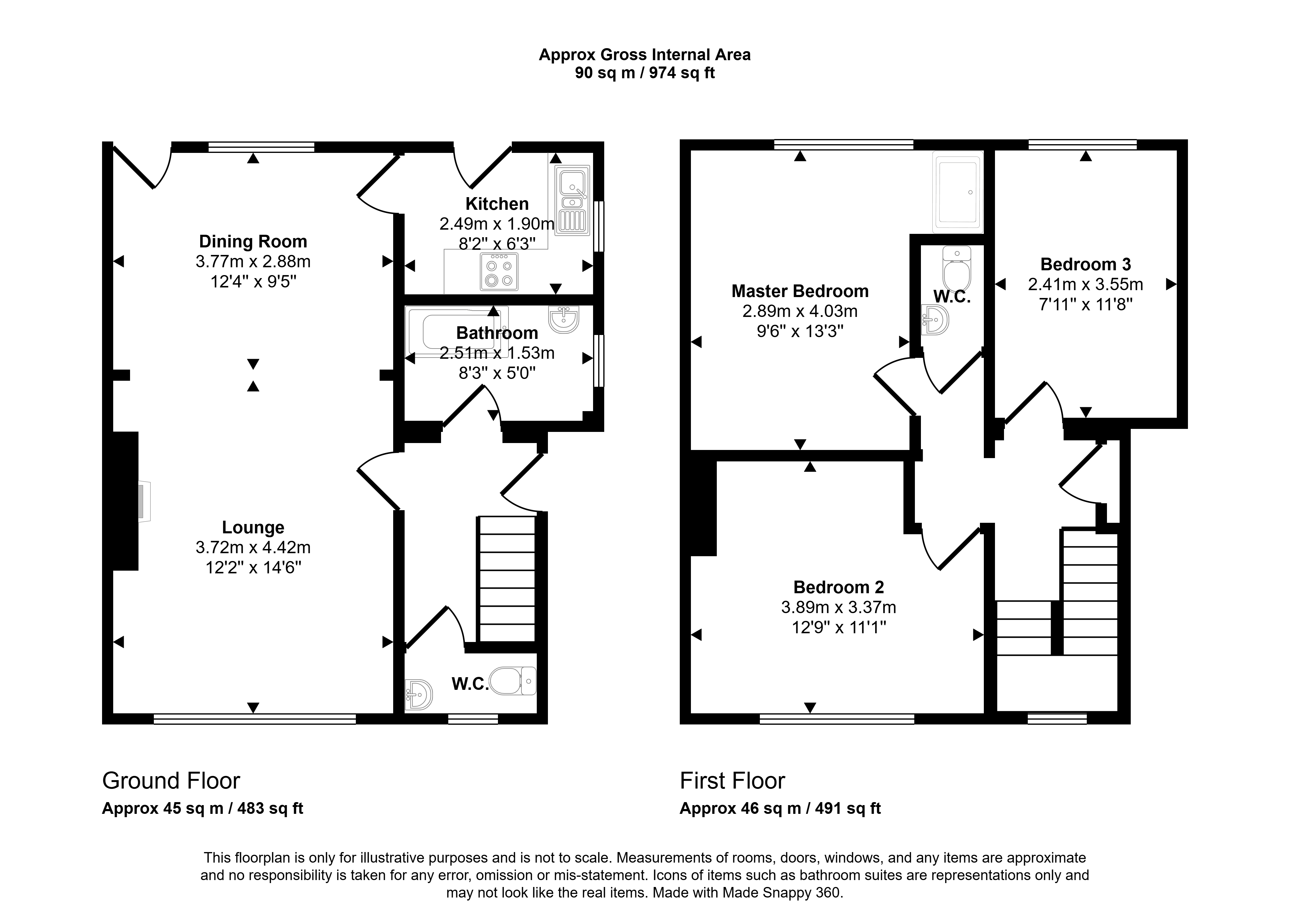 24, Quinn Crescent, Wingate floorplan