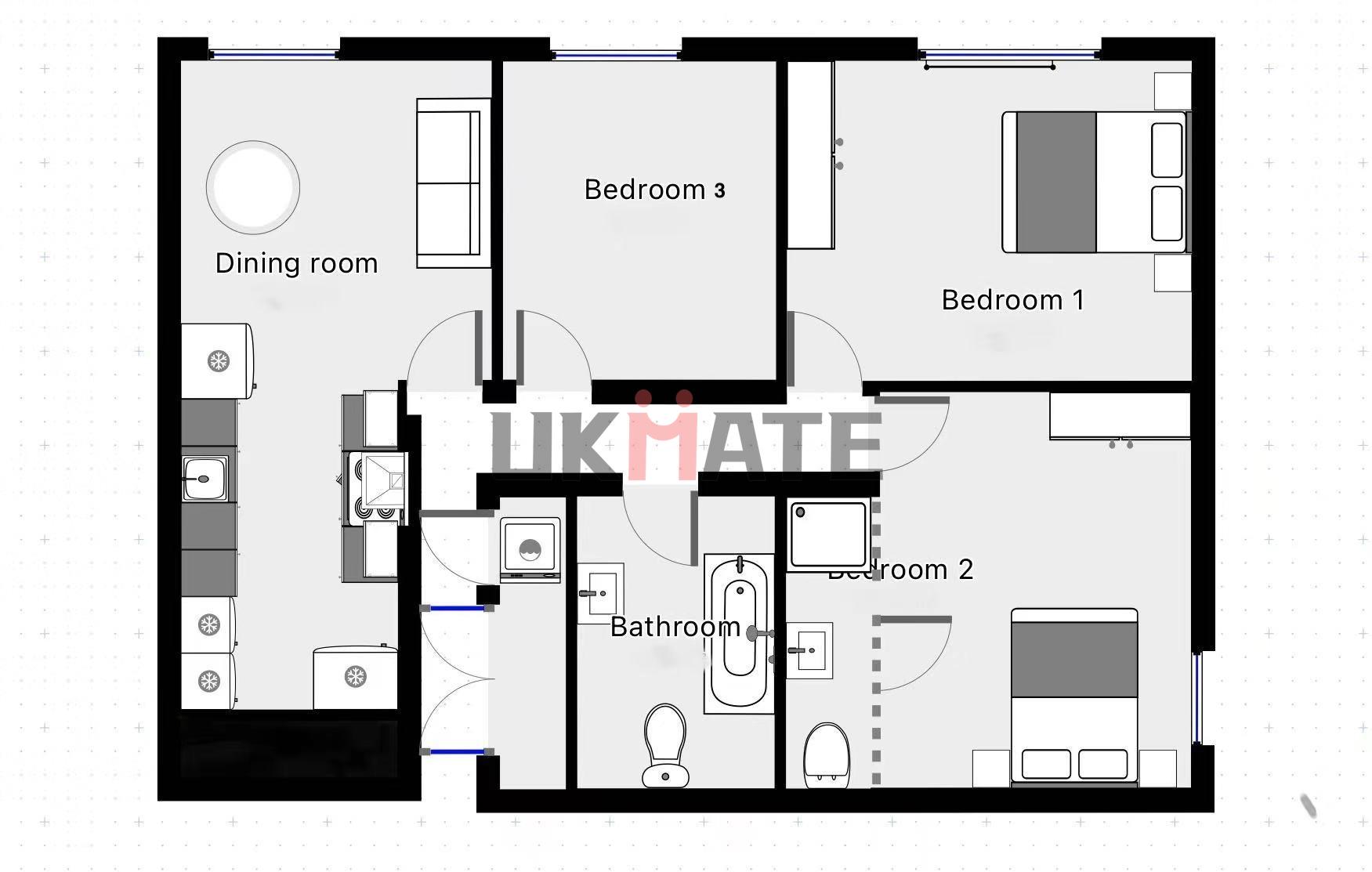 99 Blackwall way, London floorplan