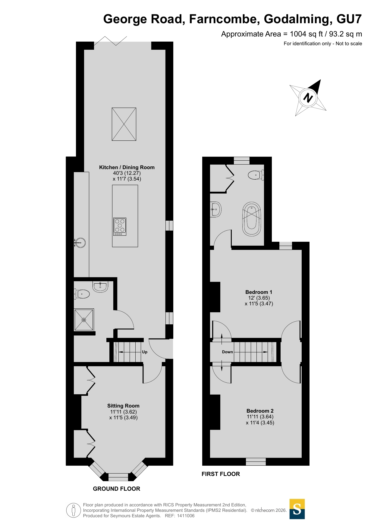 77, George Road, Godalming floorplan