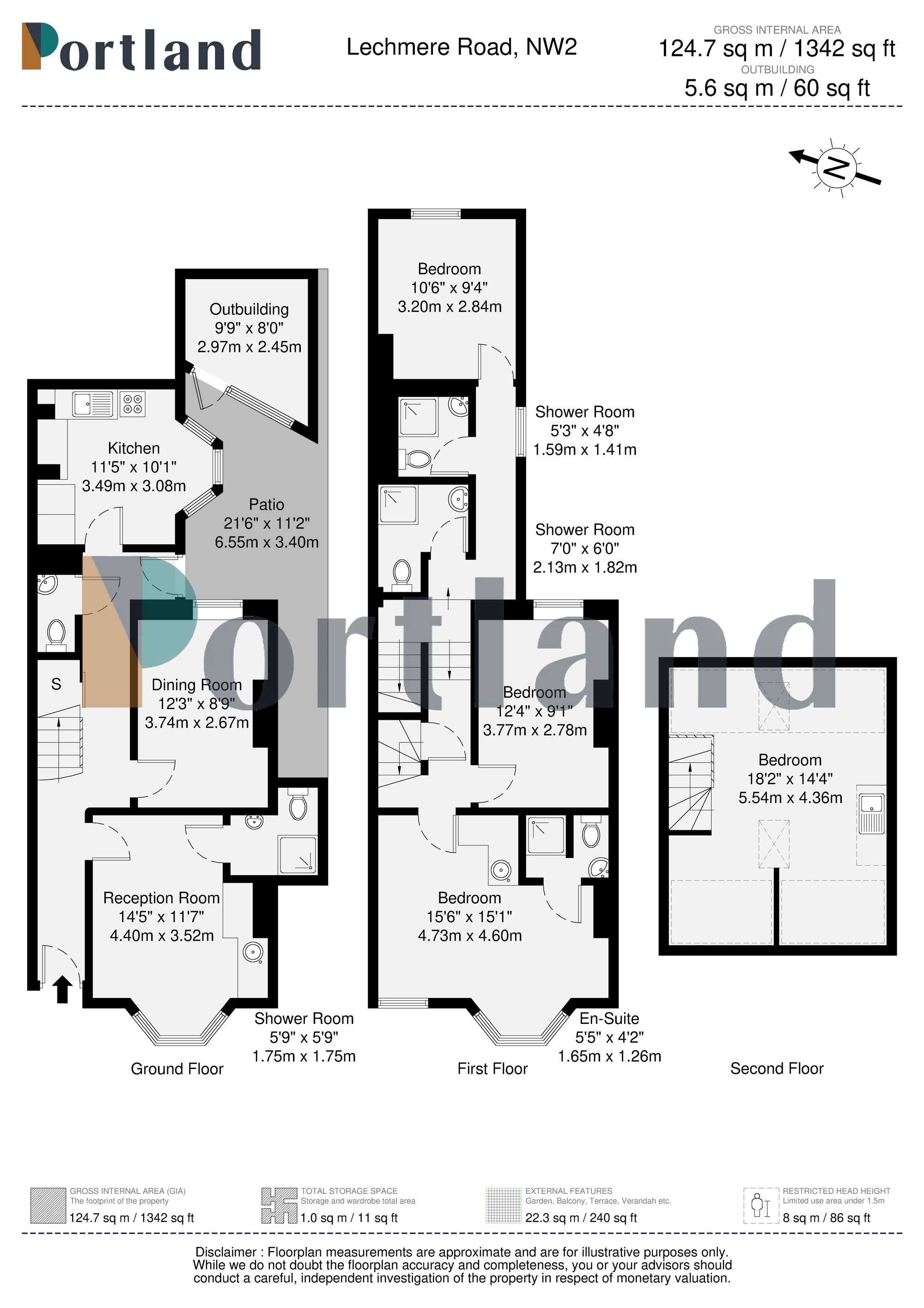 3 Lechmere Road, London floorplan