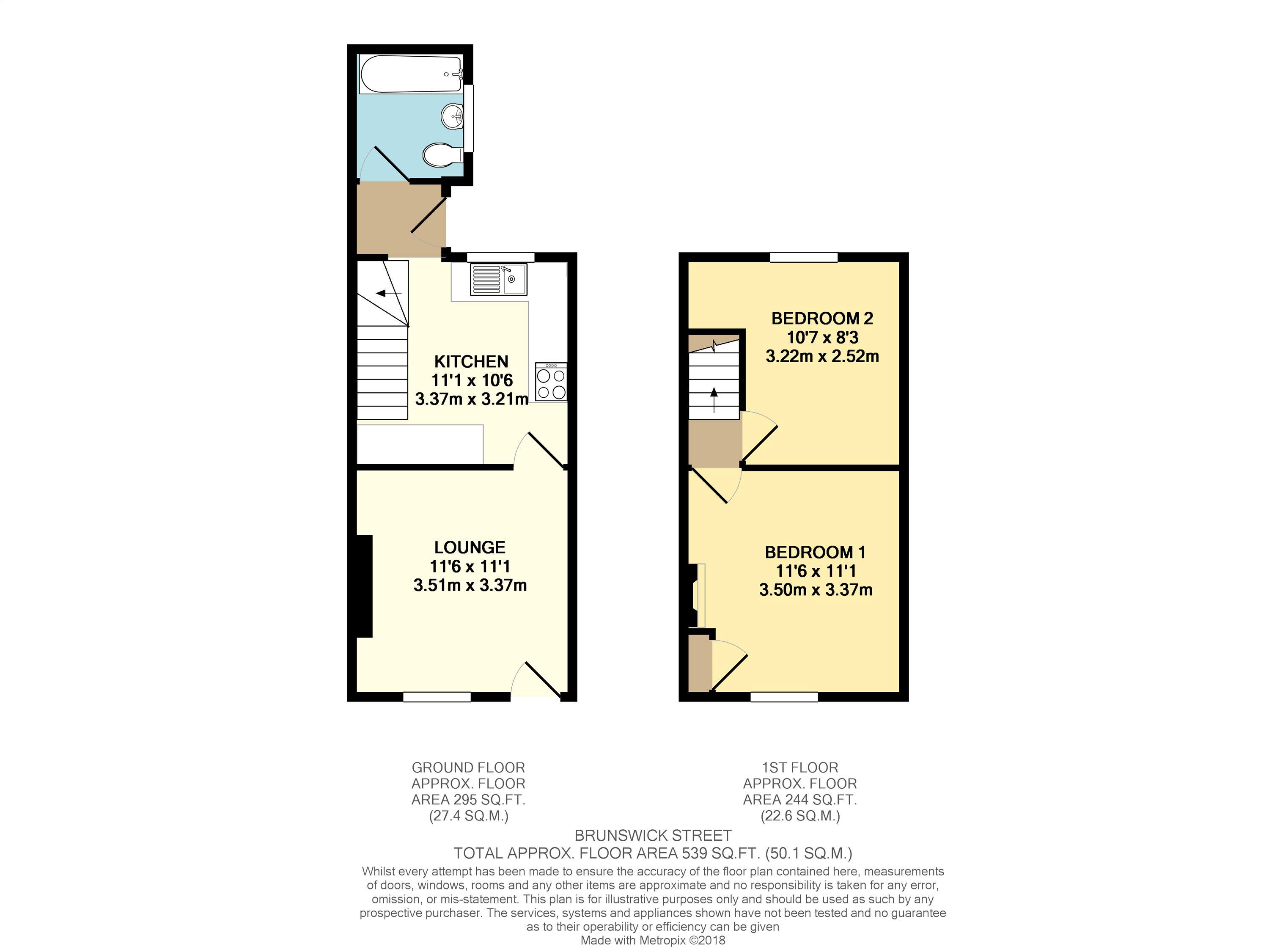 2 Bedrooms Terraced house for sale in Brunswick Street, York YO23