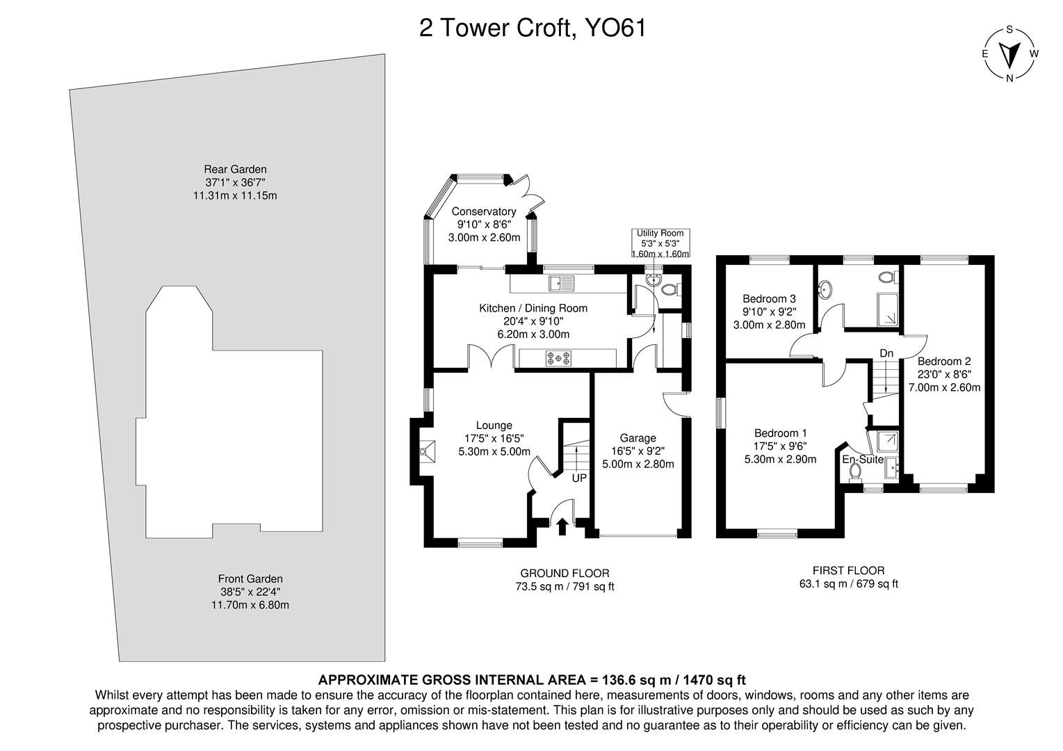 Tower Croft, York floorplan