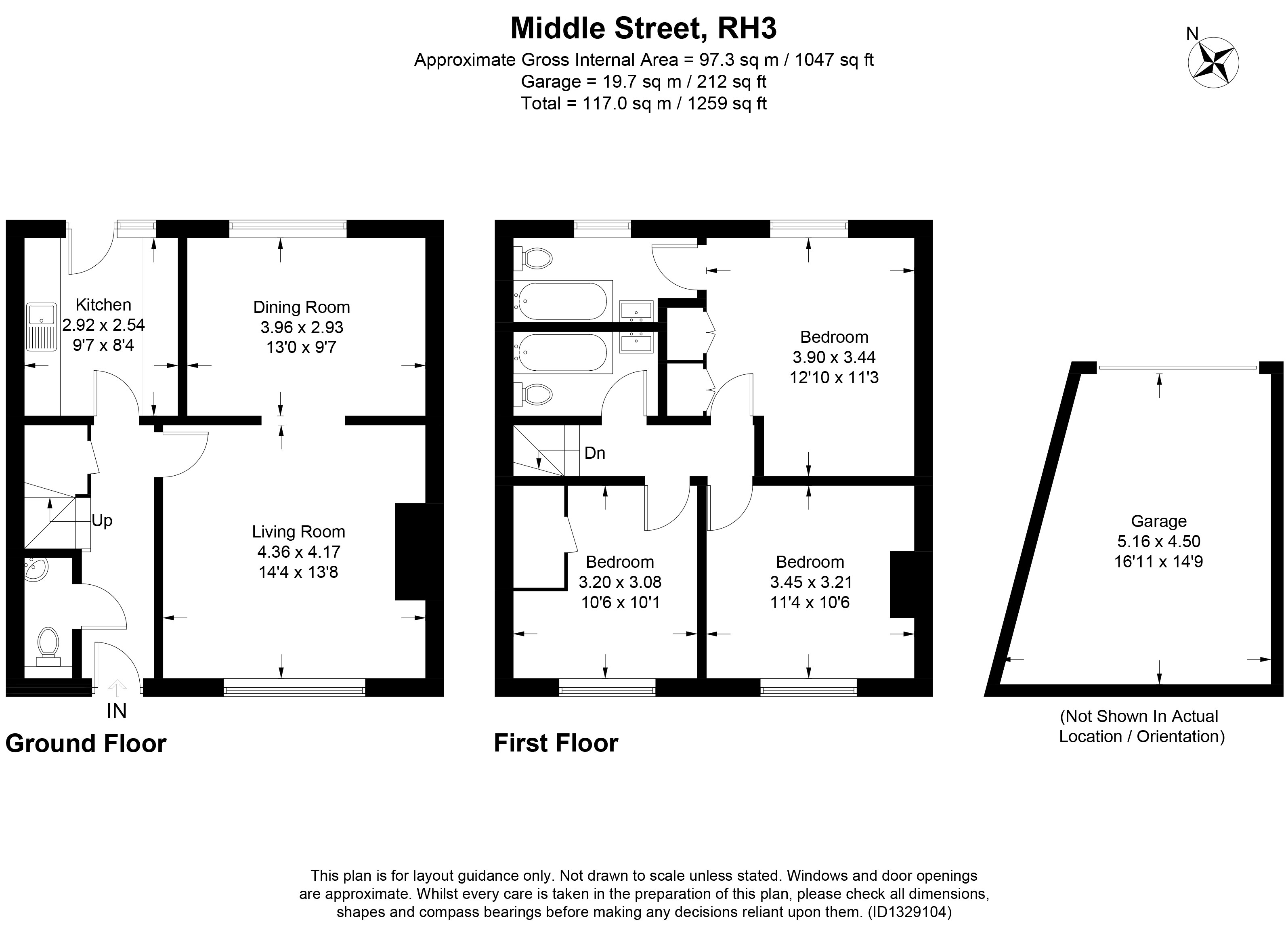 17, Middle Street, Betchworth floorplan