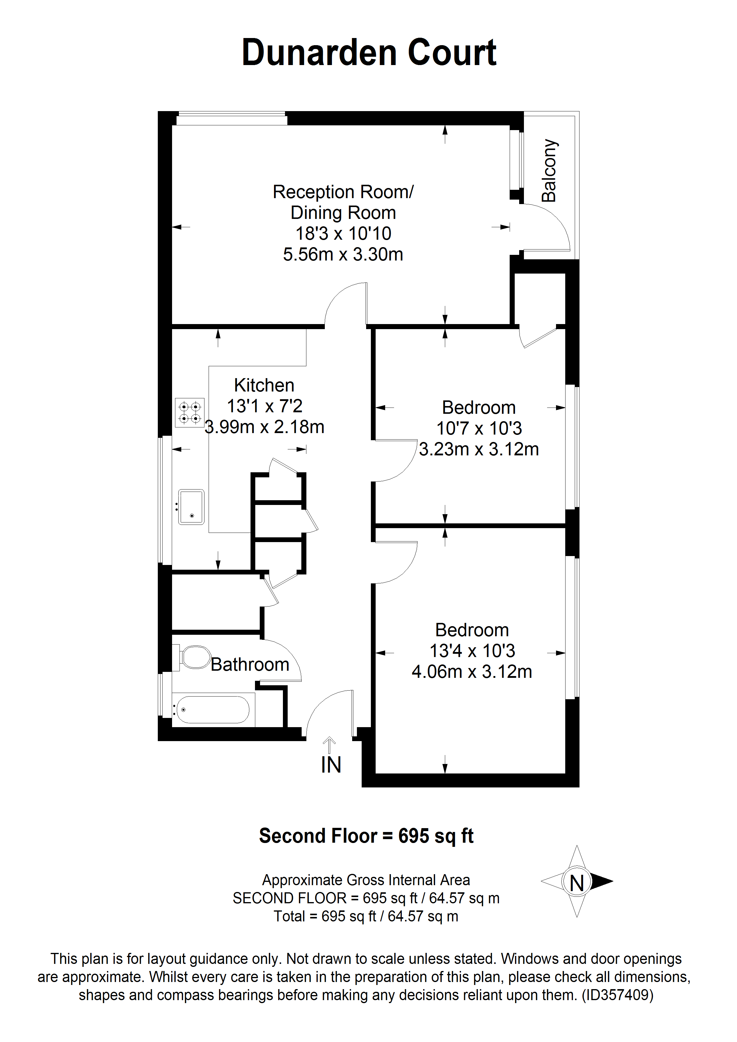 Dunarden Court, Southfields, SW19 floorplan