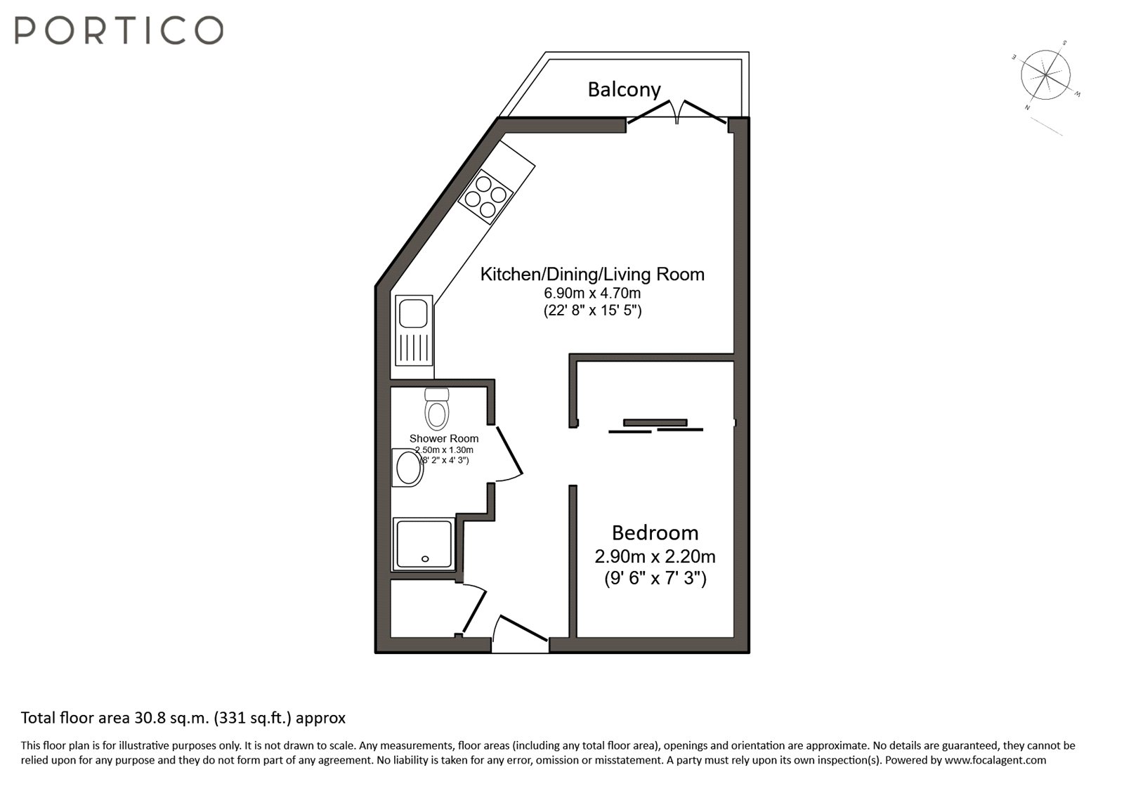 Flat 40, Vellum Court, 2, Hillyfield, London floorplan