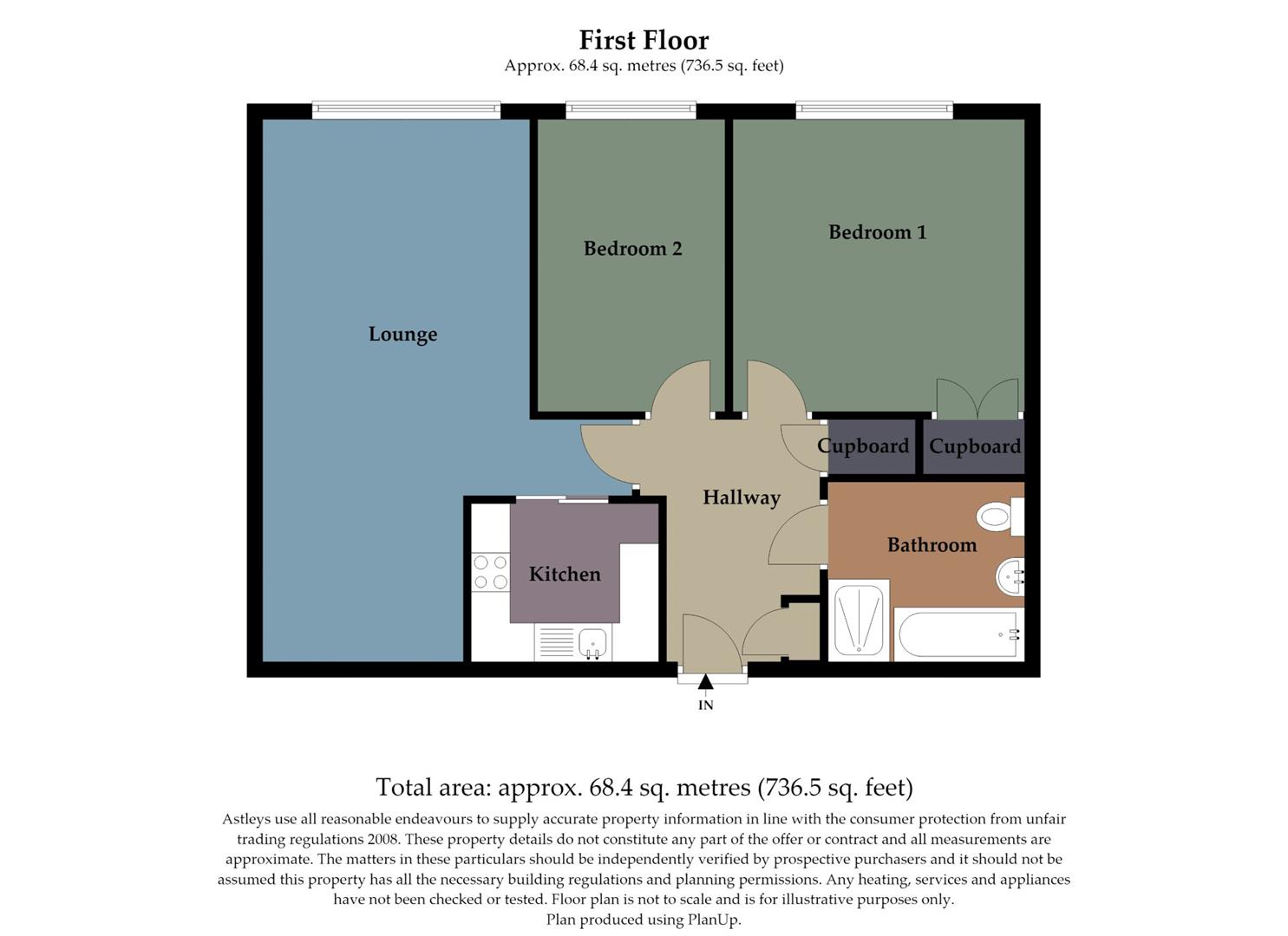 Apartment 72, Willow Court, Swansea floorplan