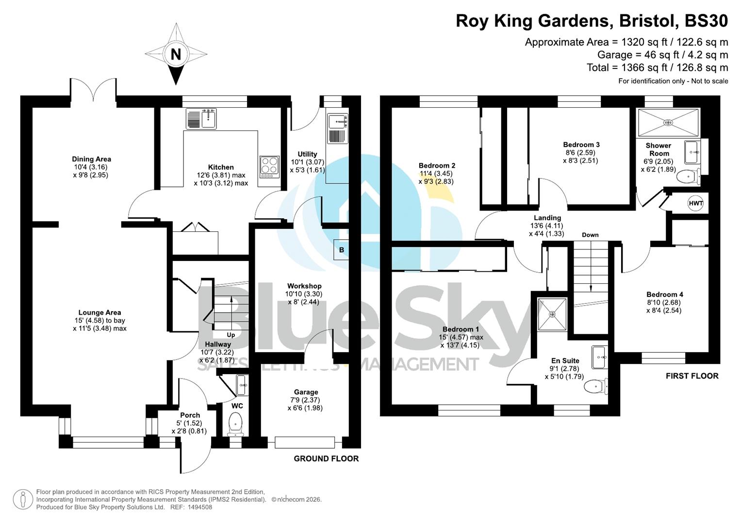 15, Roy King Gardens, Bristol floorplan
